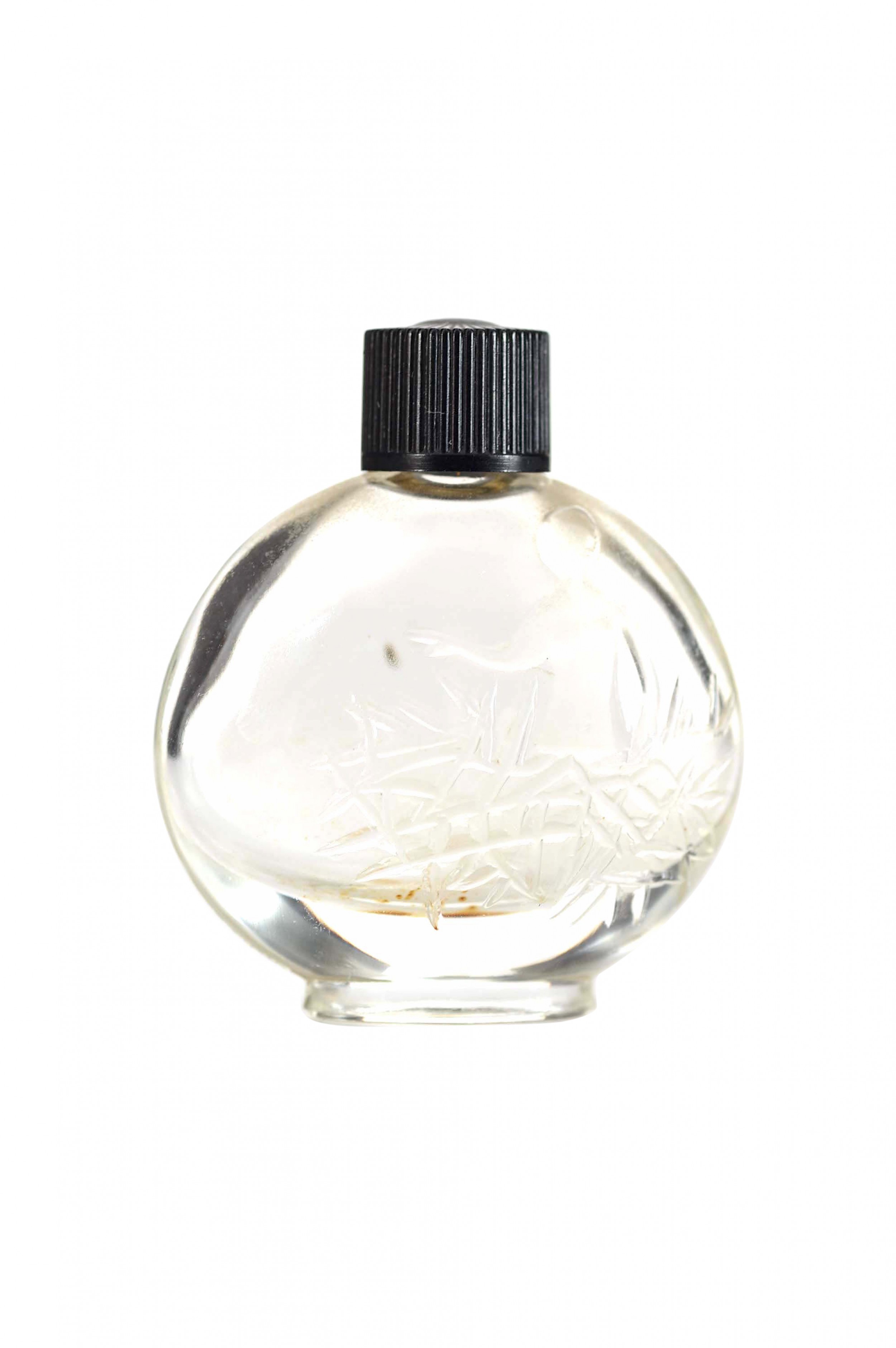 French art deco glass perfume bottle 5