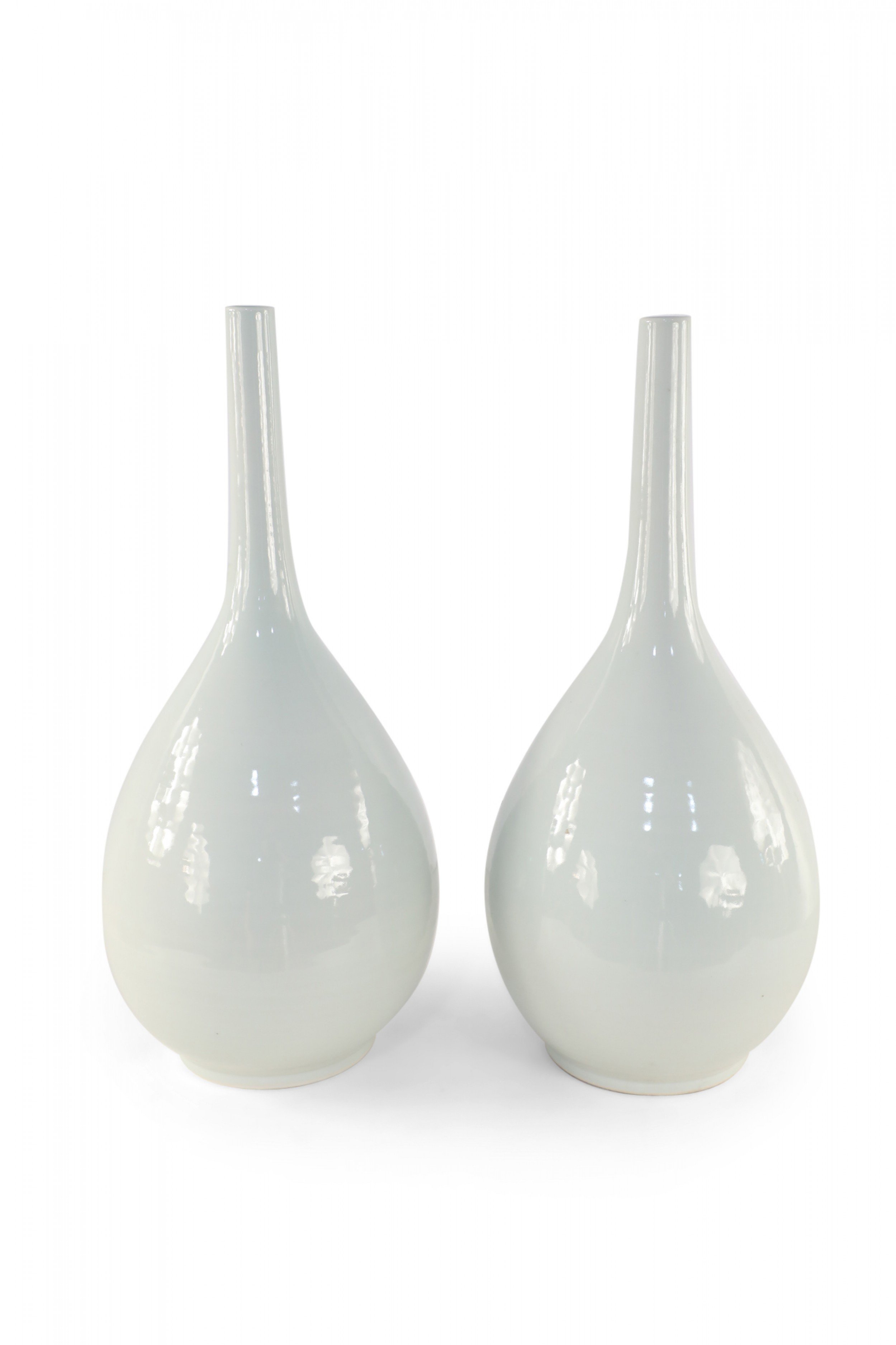 Pair of Chinese White Porcelain Gall Bladder Vases