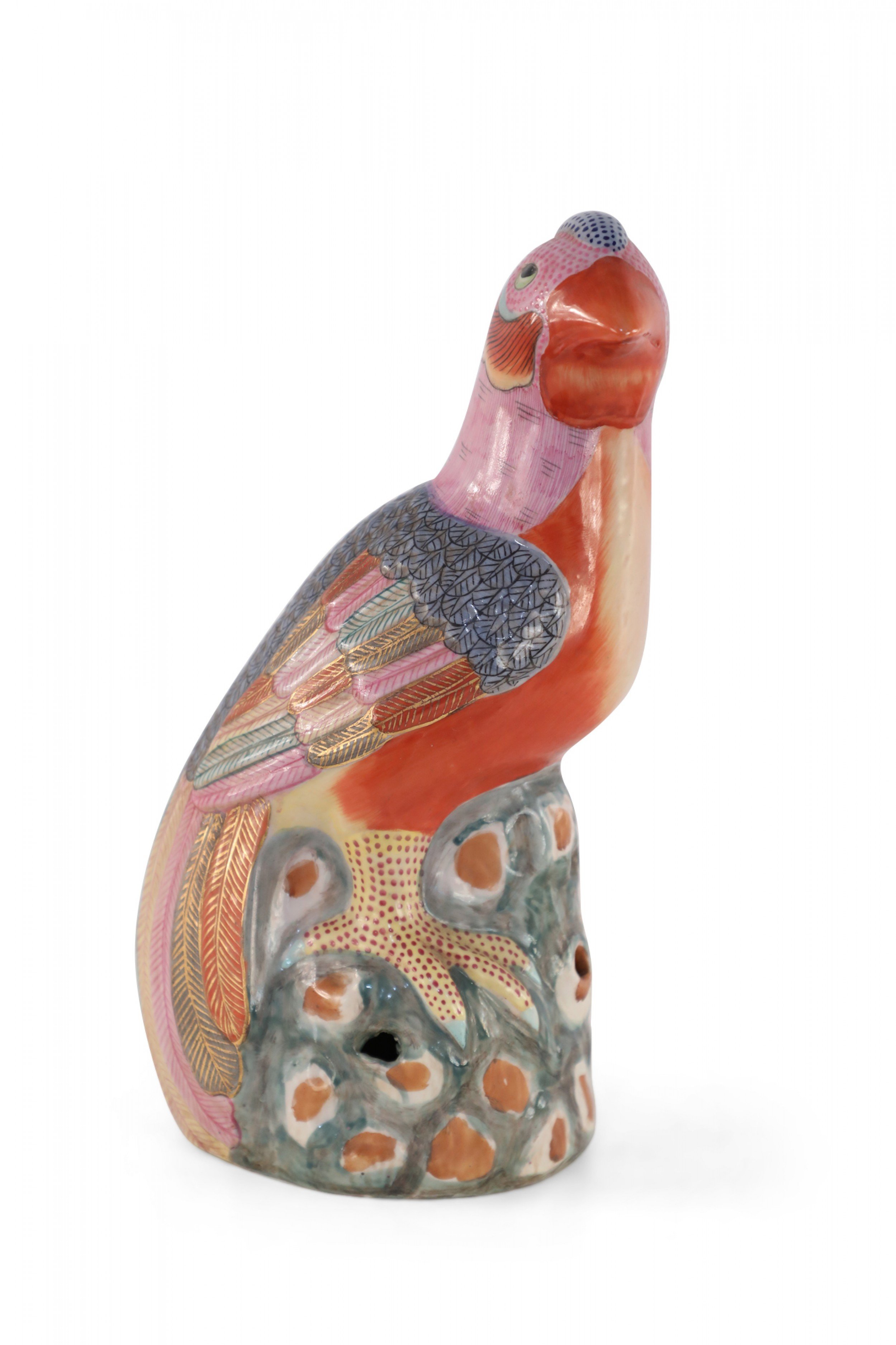Chinese Multicolor Porcelain Pheasant Statue