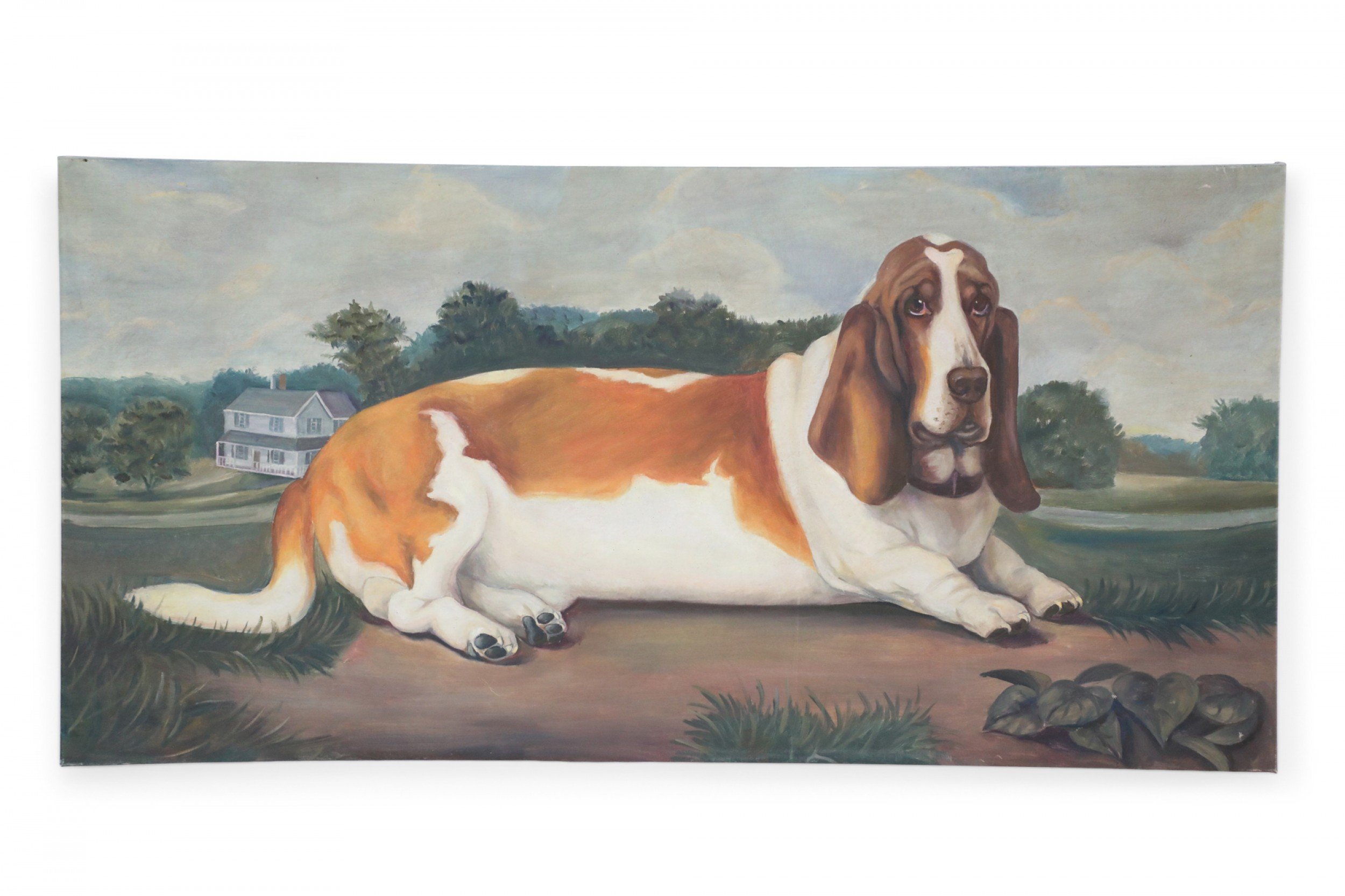 Basset Hound Portrait Painting
