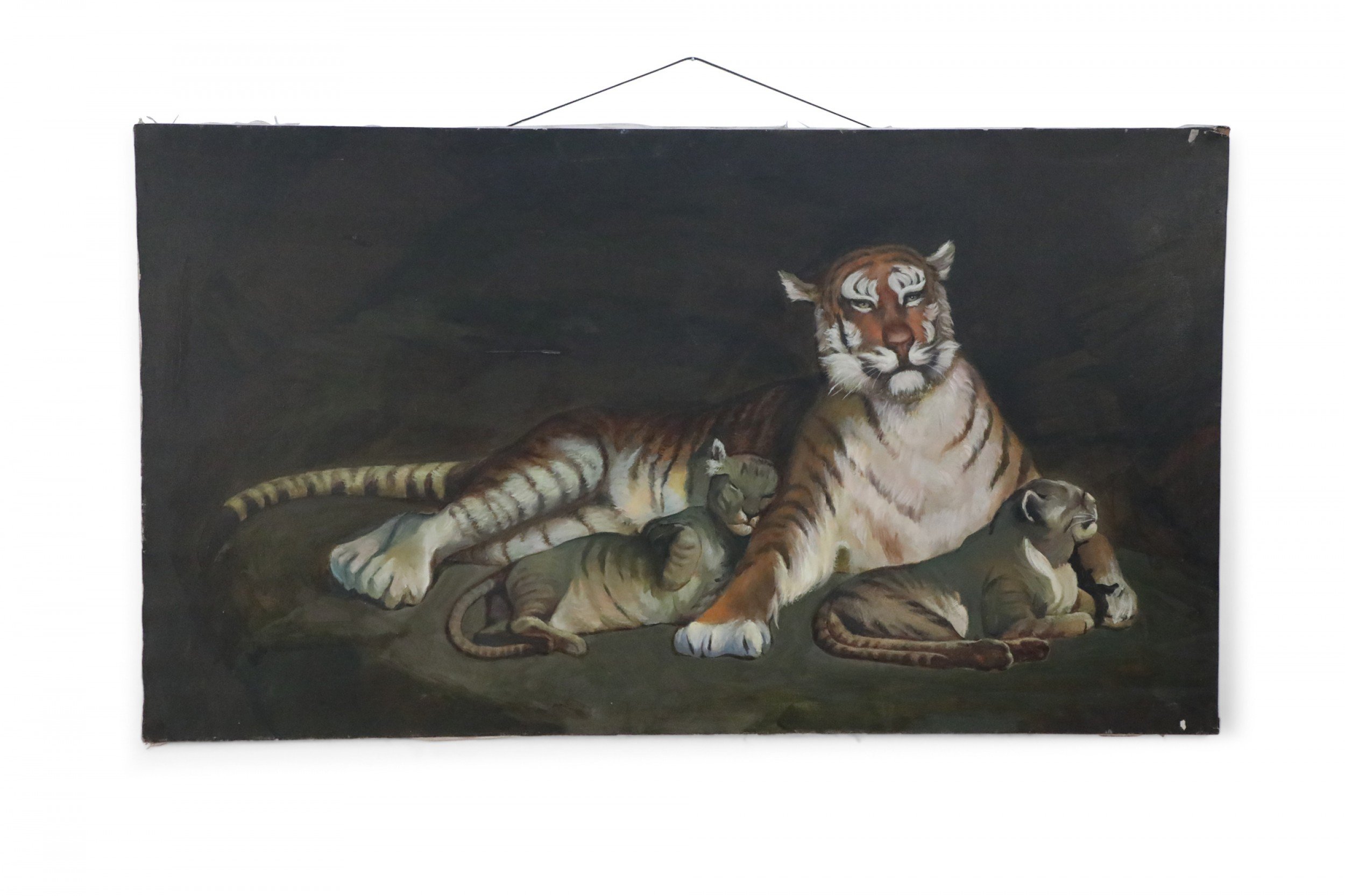 Portrait of Tiger with Cubs Painting