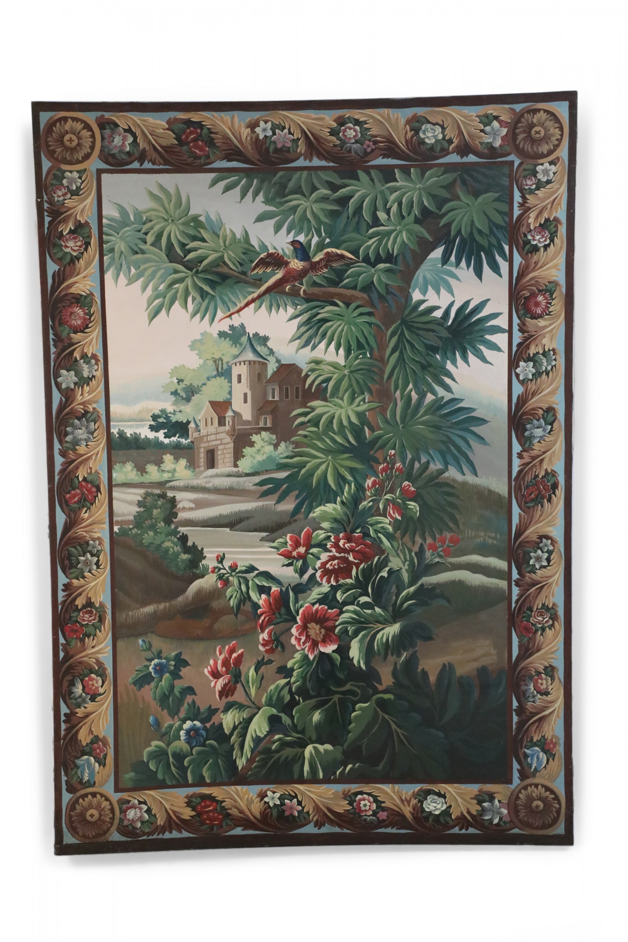 Aubusson Tapestry Style Painting