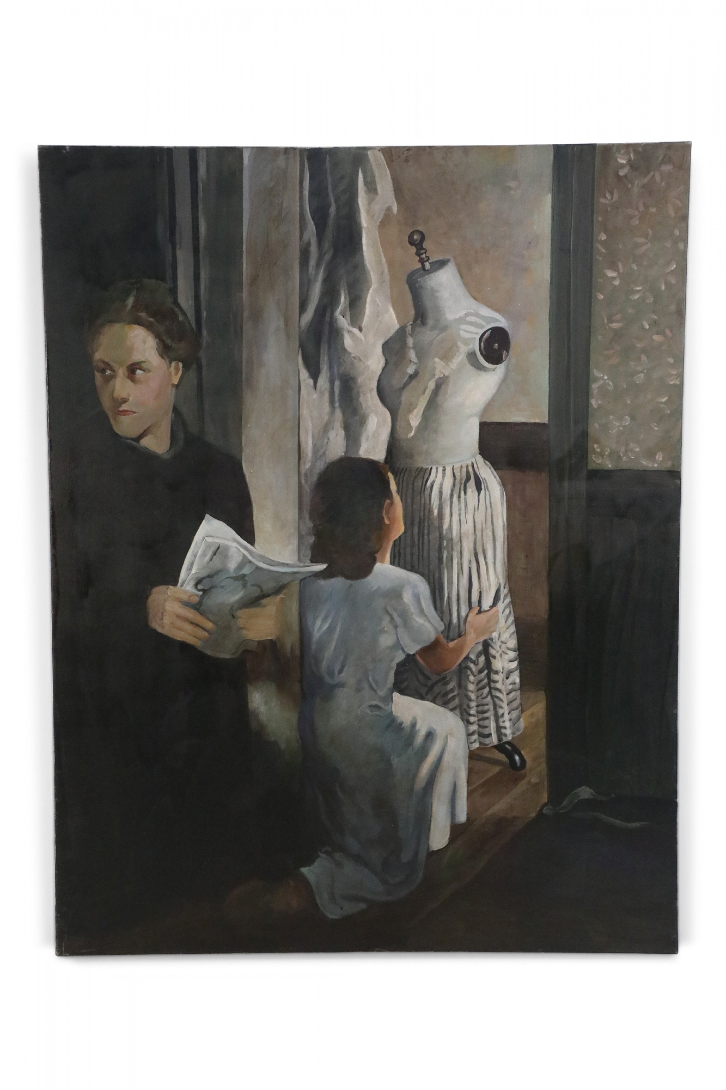 Dressmaker and Customer Painting