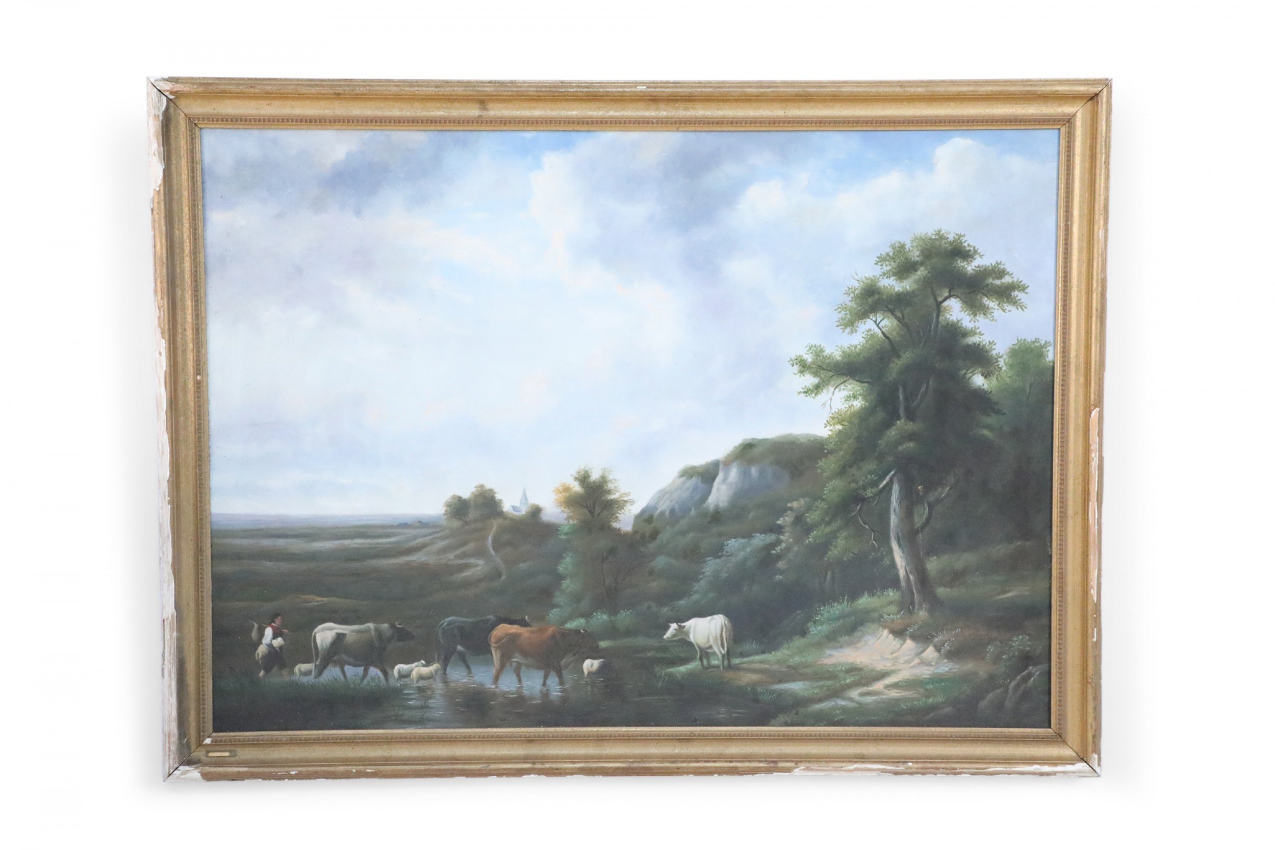 Herder and Cattle Painting