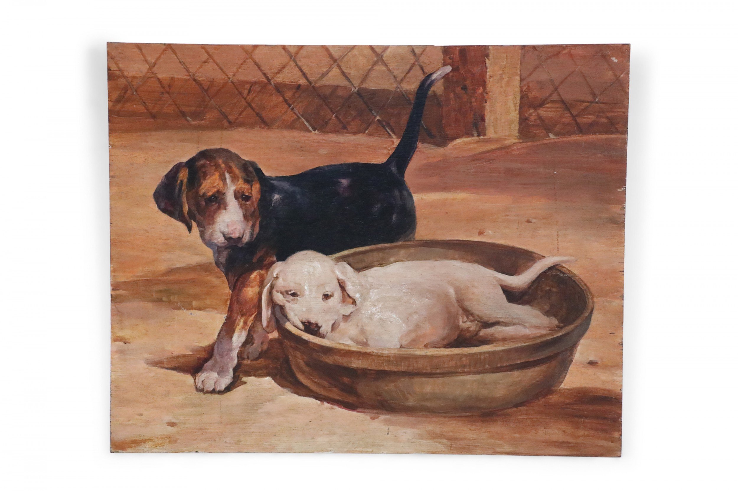 Two Puppies Painting