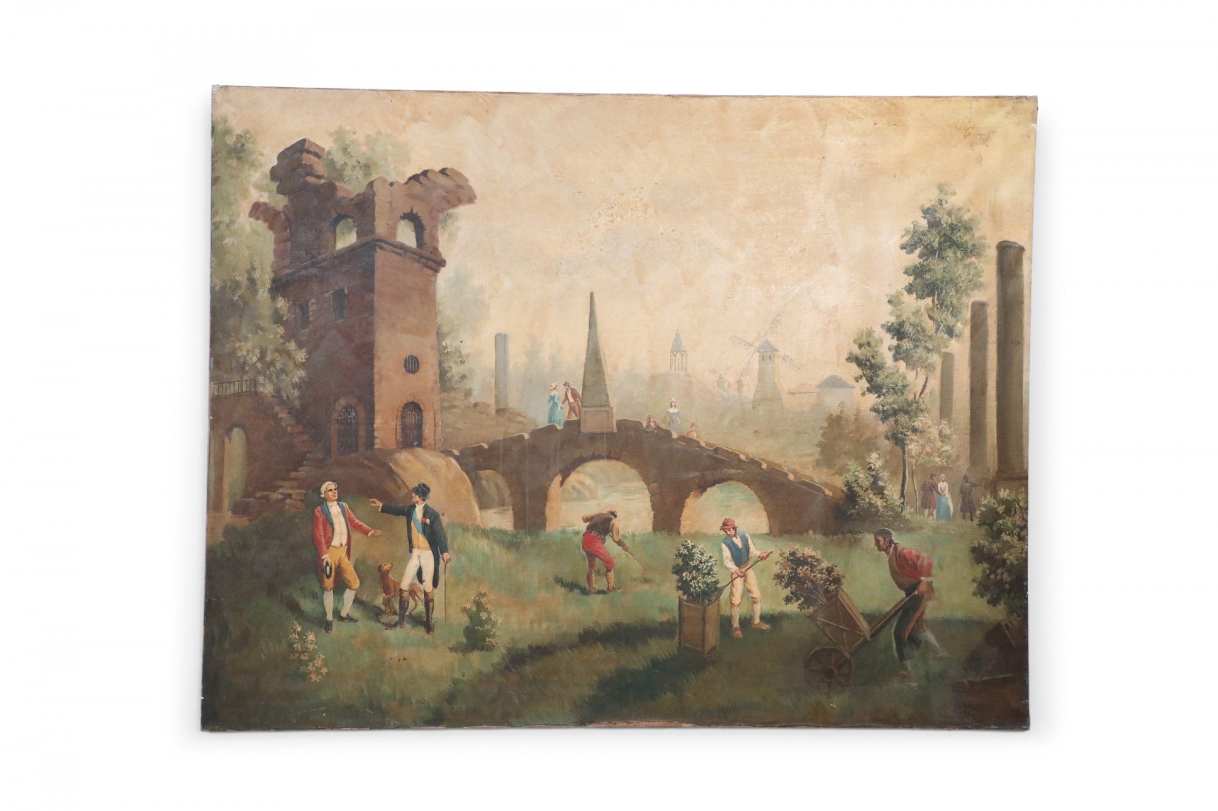 Gardeners Among the Ruins Painting