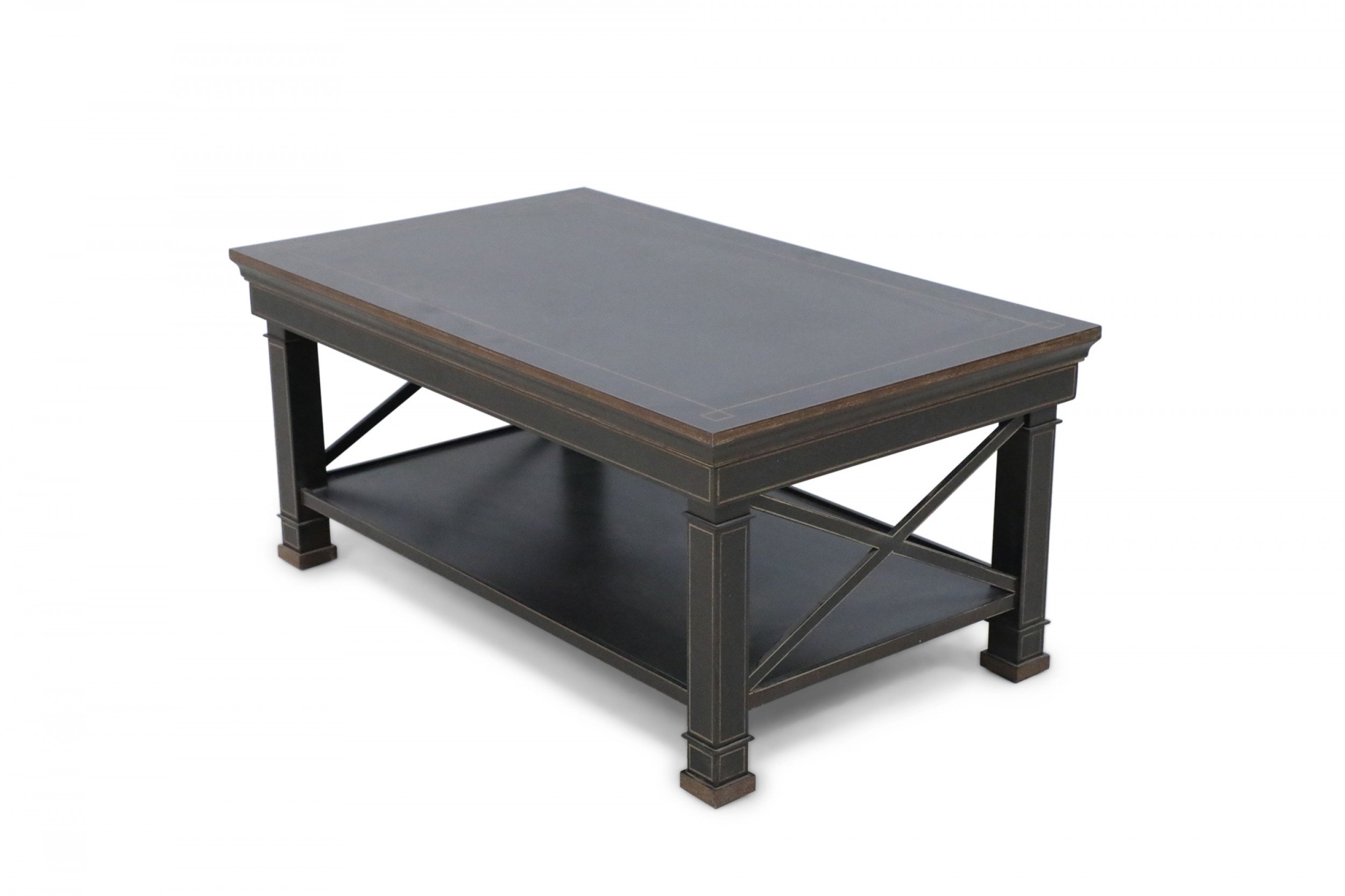 English Chinese Chippendale Style Wooden Coffee Table