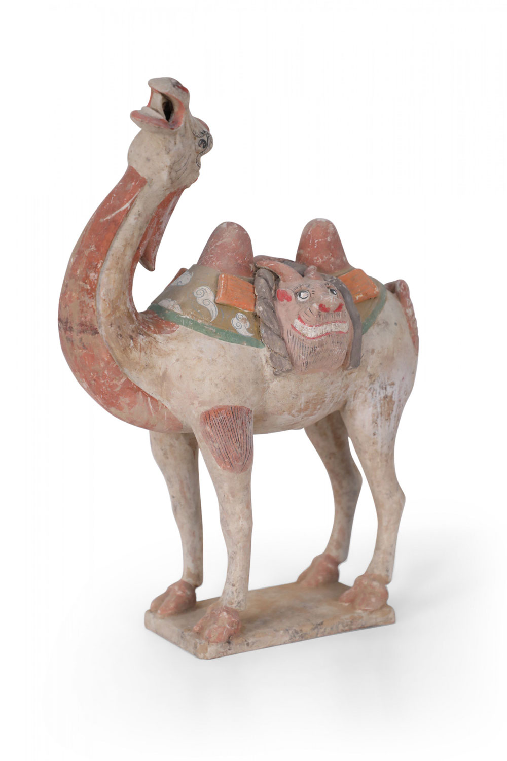 Chinese Tang Dynasty Style Bactrian Camel Terra Cota Tomb Figure
