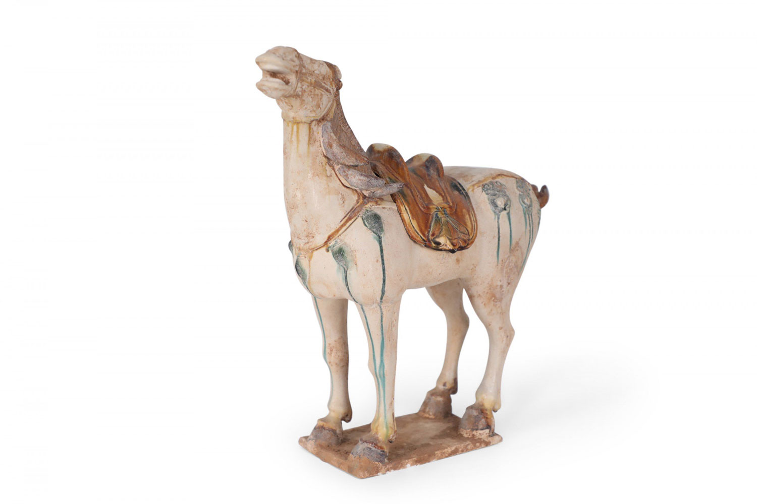 Chinese Sancai Glazed Tang Dynasty Style Terra Cotta Horse Tomb Figure