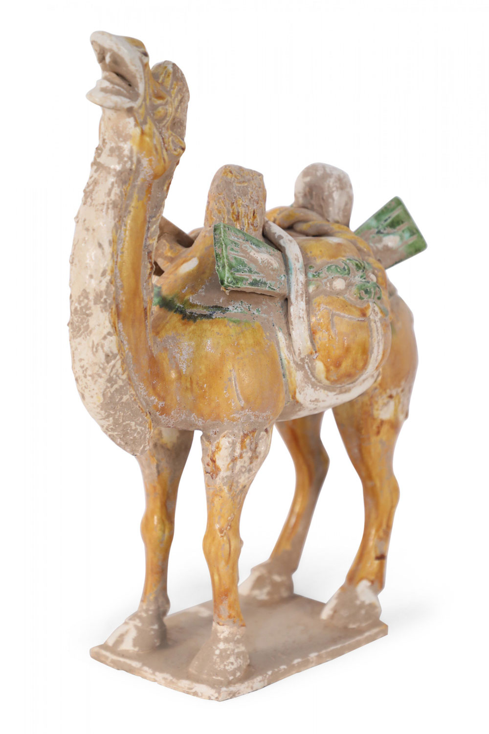 Chinese Tang Dynasty Style Sancai Glazed Terra Cotta Camel Tomb Figure