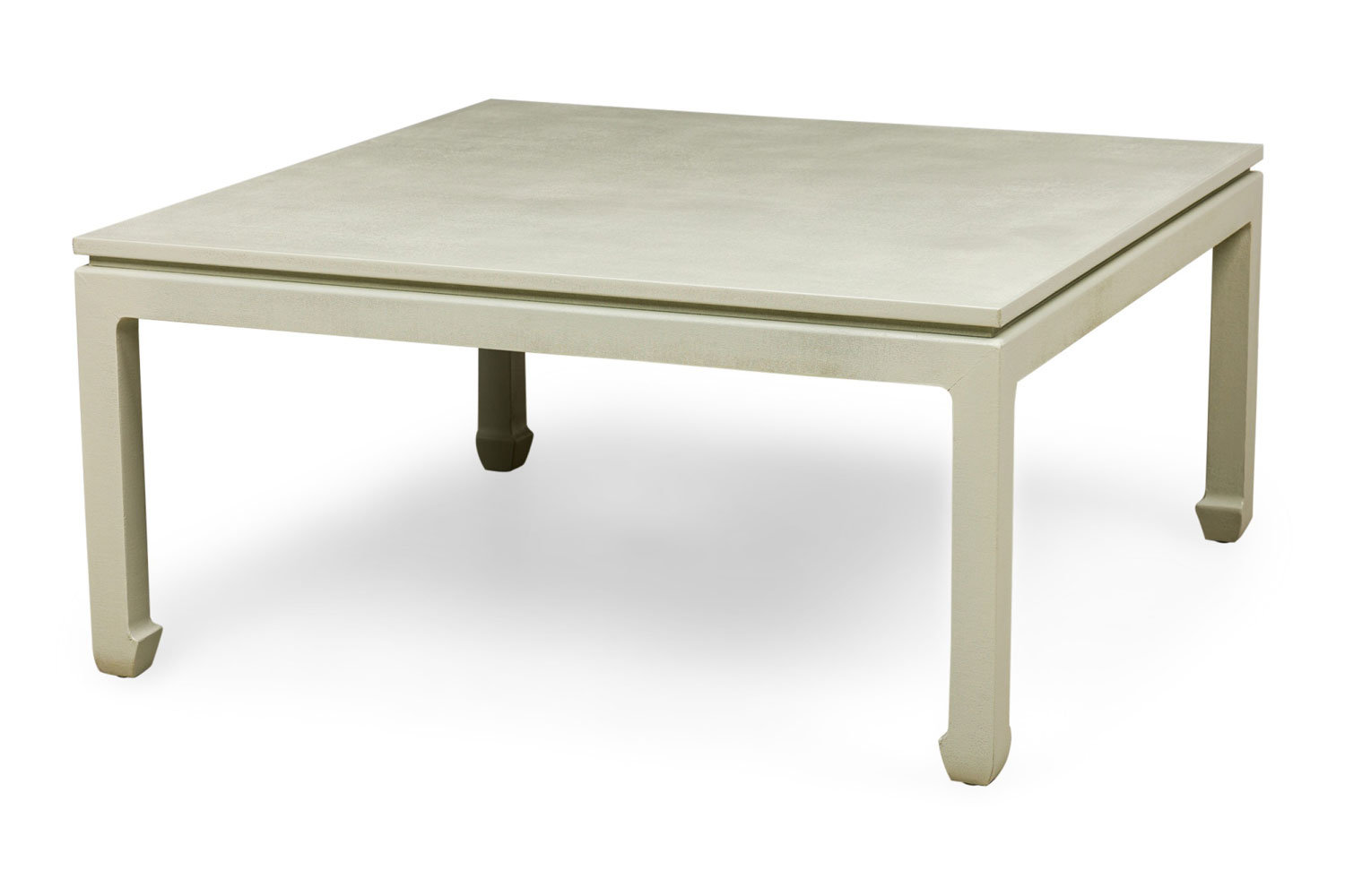 Asian contemporary ming dynasty style sage wrapped raffia mat coffee table 