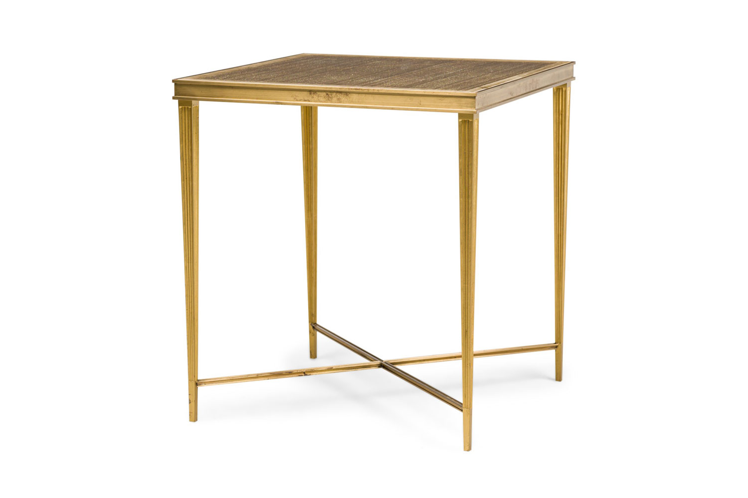 Miriam ellner american mid century bronze end table 