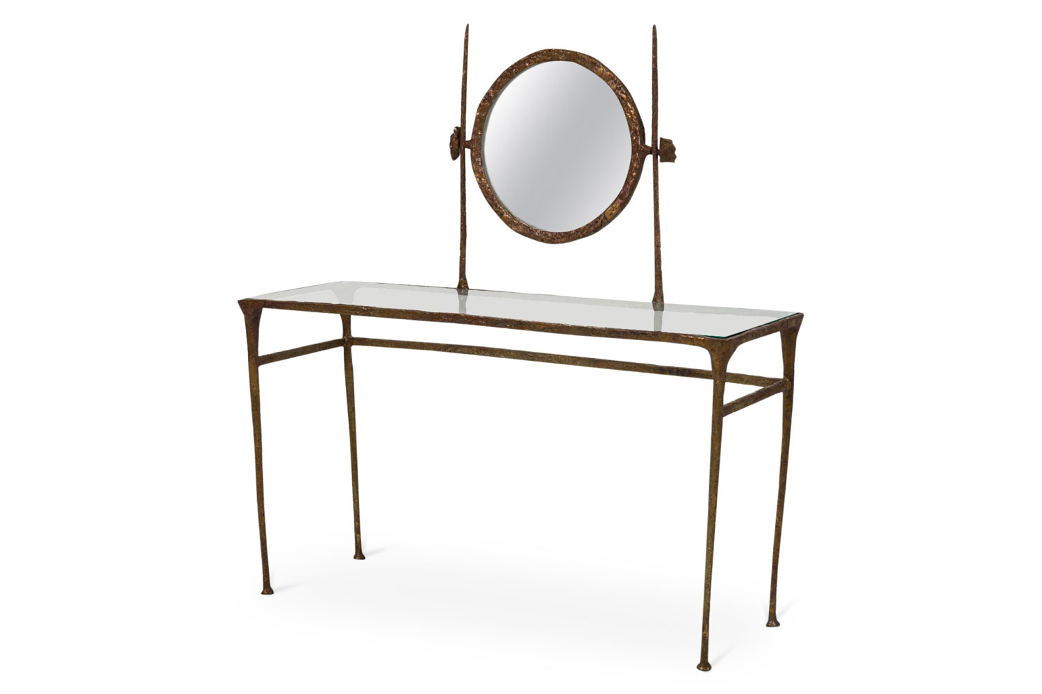 American mid century giacometti style dressing table