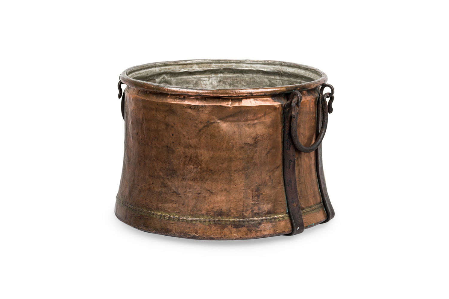 American country large copper bucket
