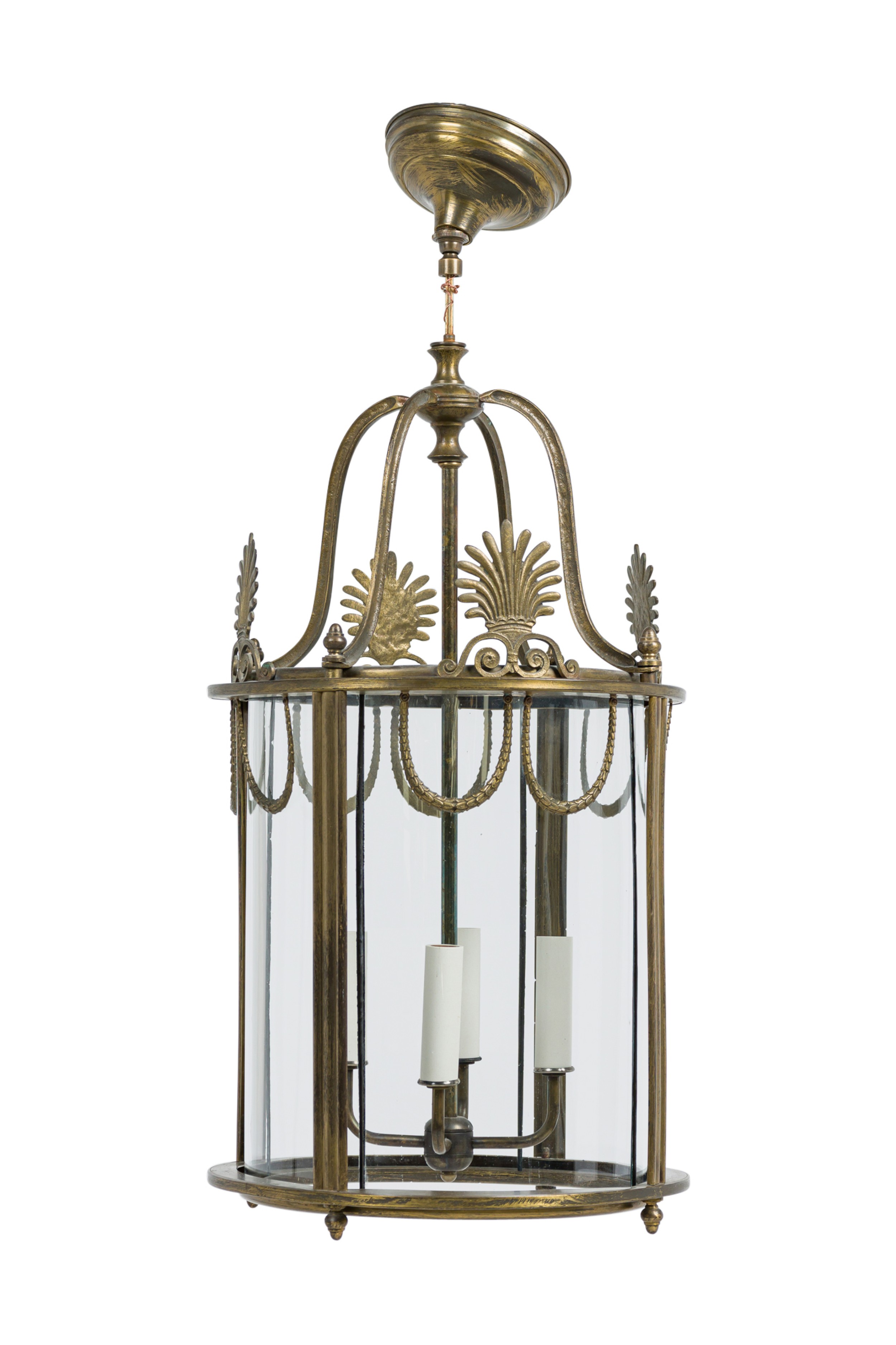 American art deco style cylindrical lantern