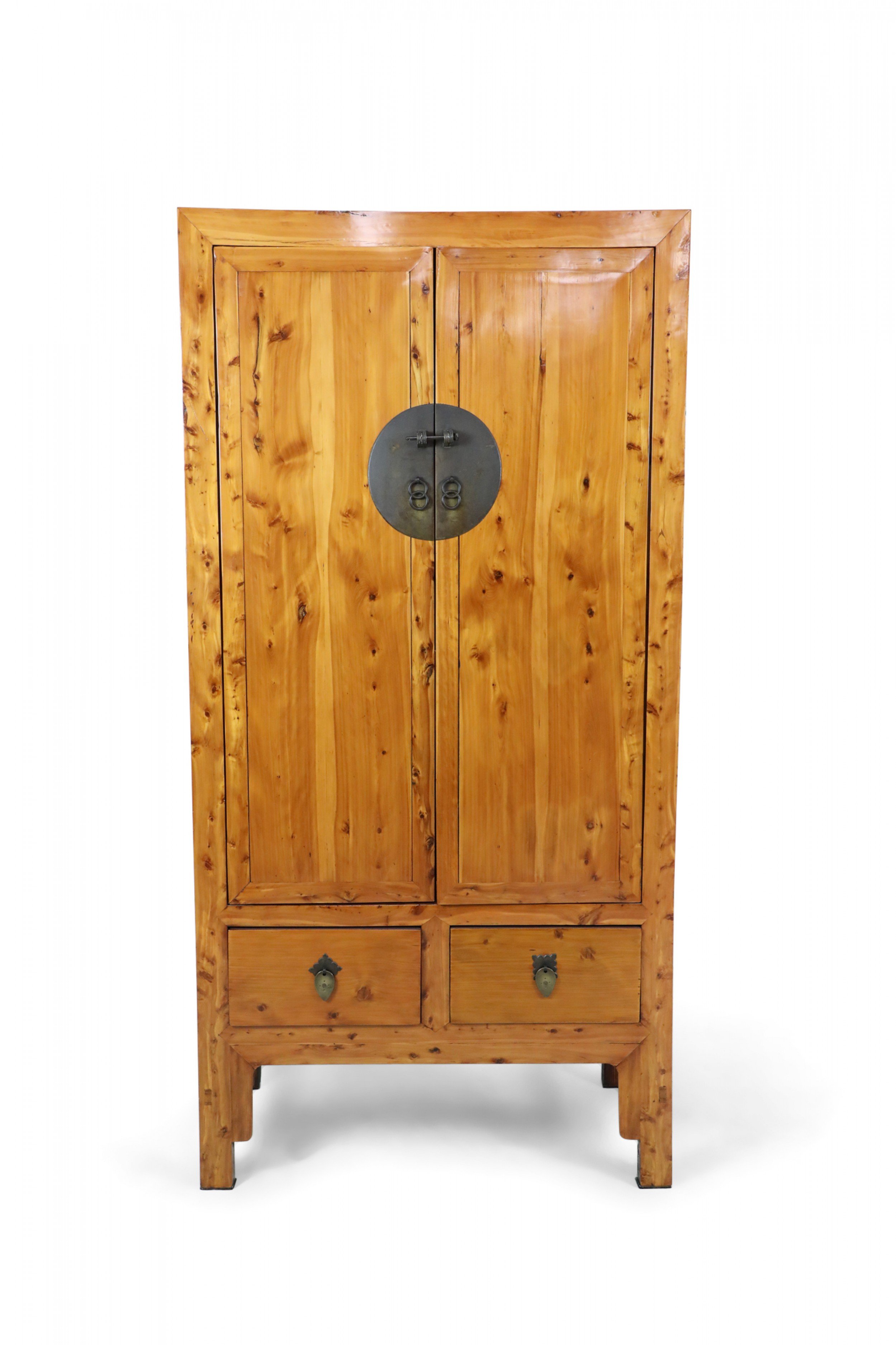 19th century chinese hardwood armoire