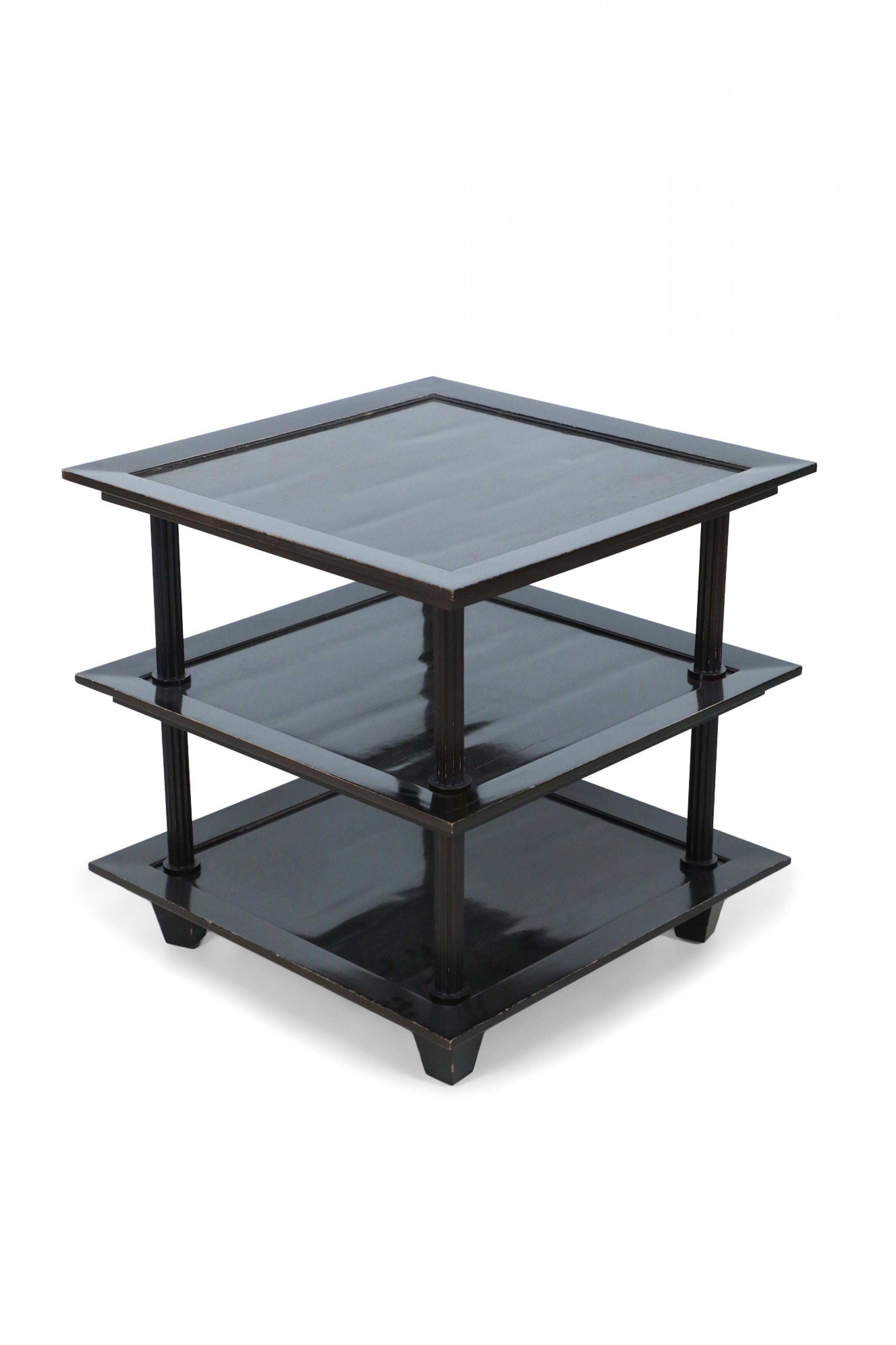 Barbara barry three tiered tableBarbara Barry Contemporary American Three Tiered Mahogany Table