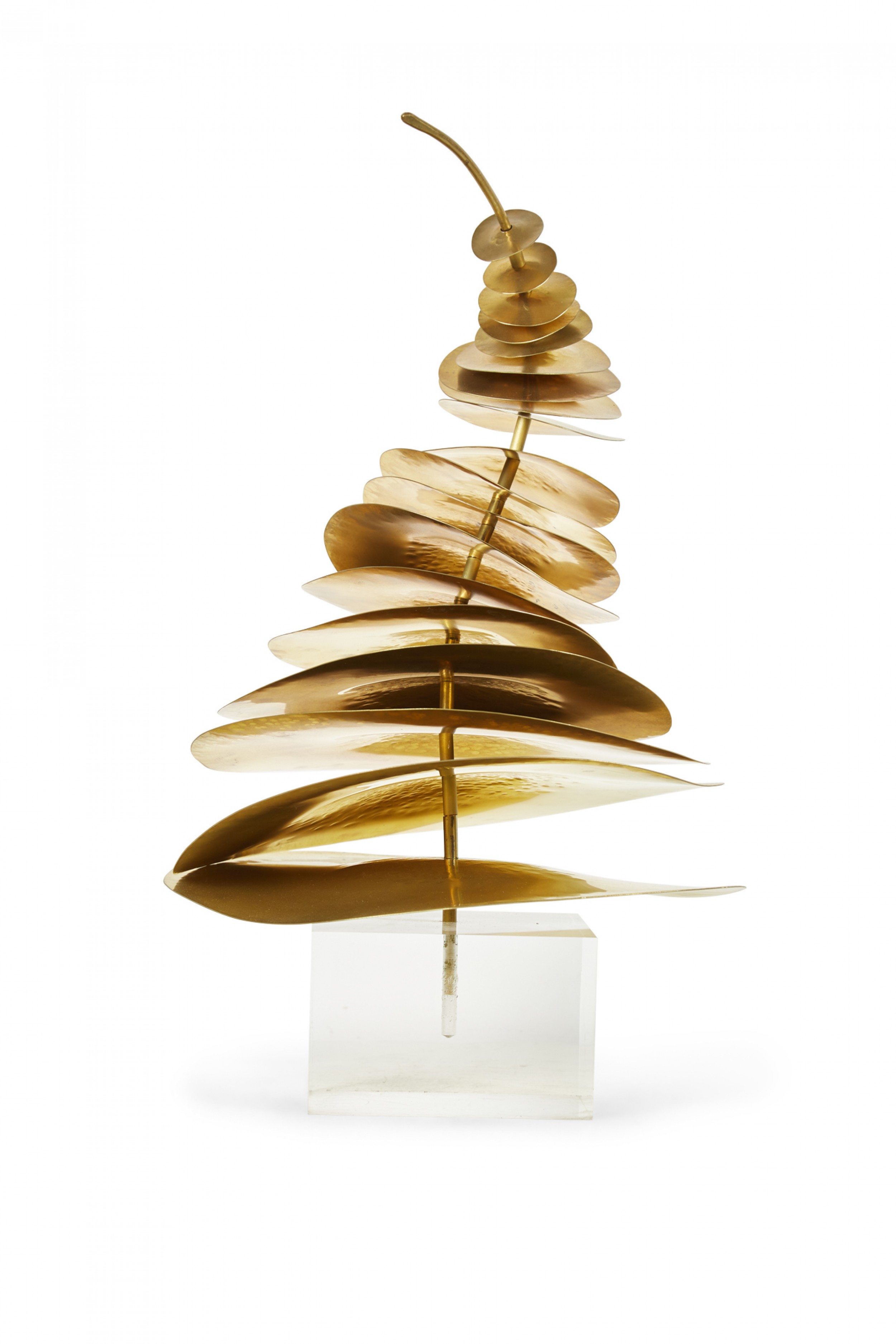 Robert Lee Morris Corkscrew Brass Sculpture