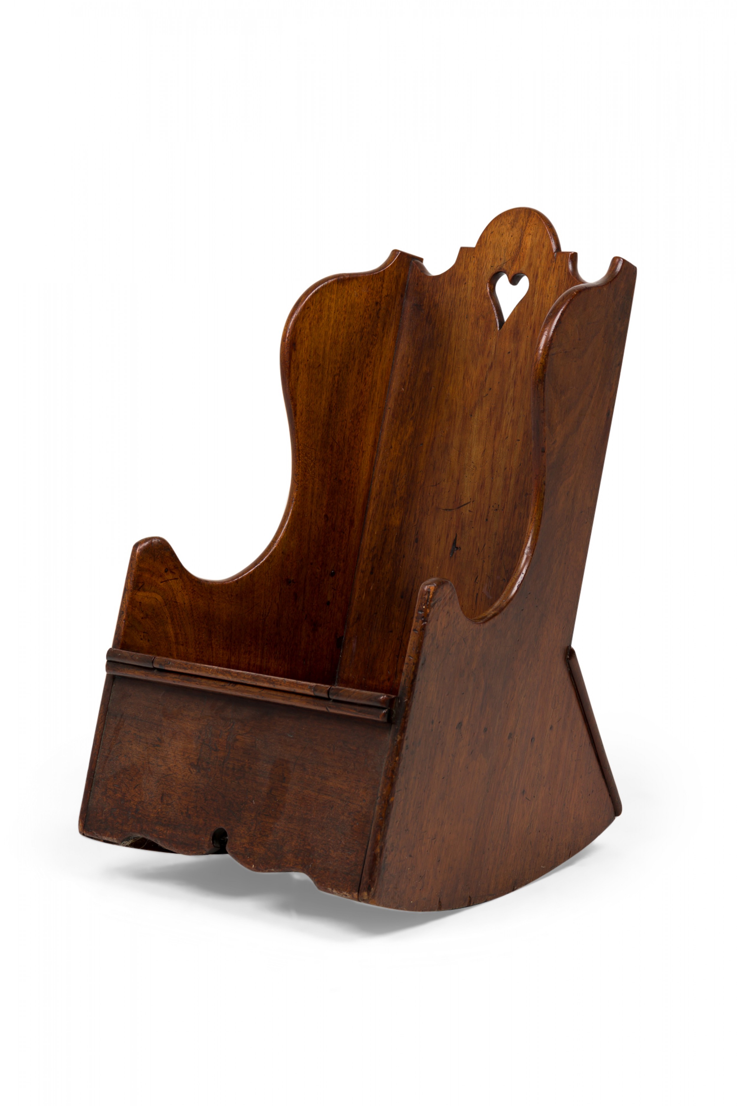 English george iii wood childs rocking commode chair