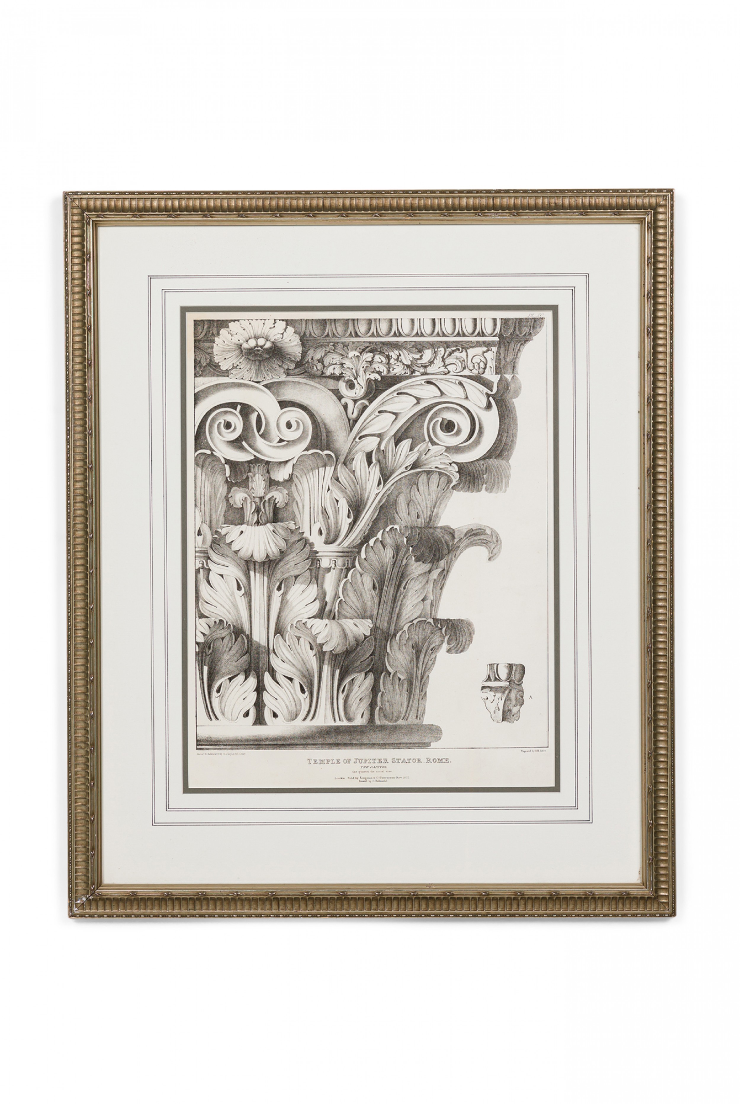 Italian neo classic temple of jupiter stator print