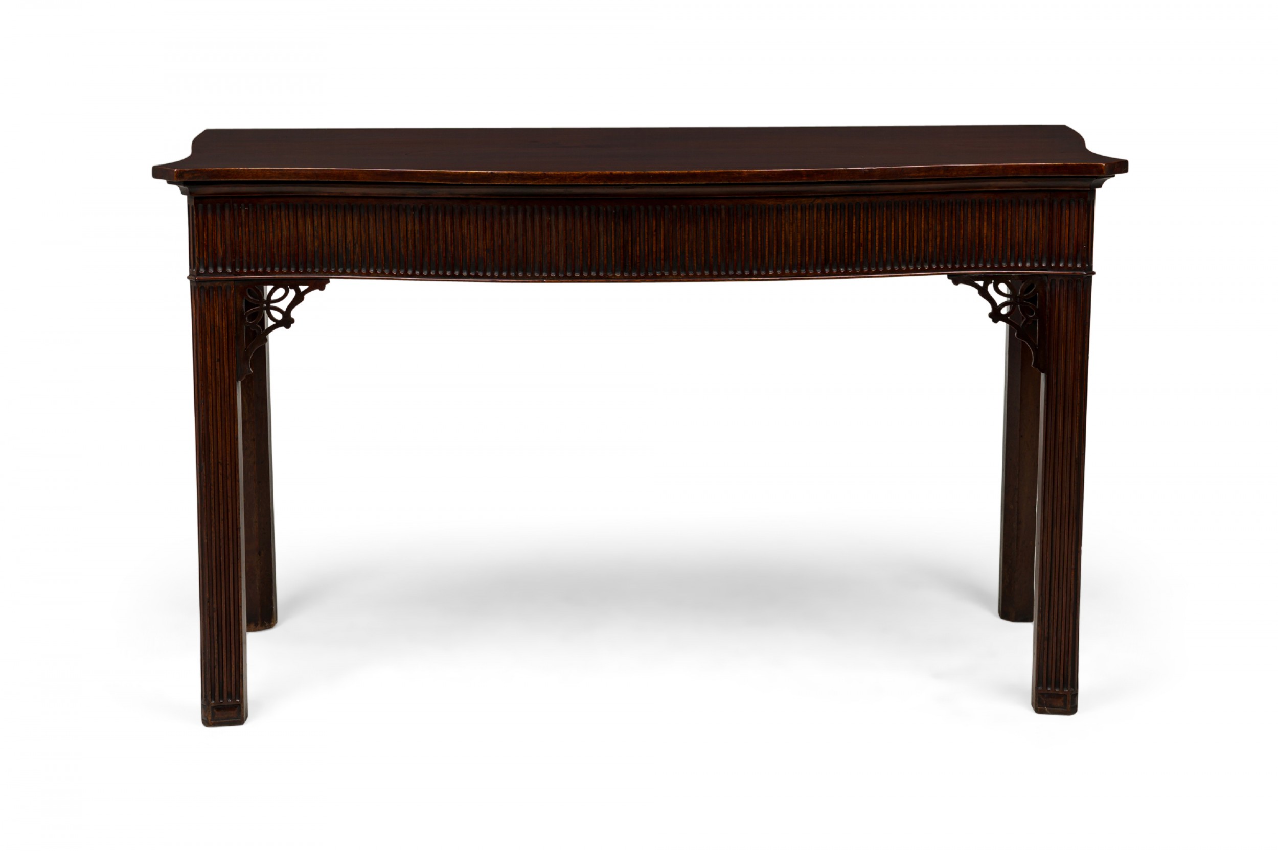 English george iii carved and fluted wood serverconsole table