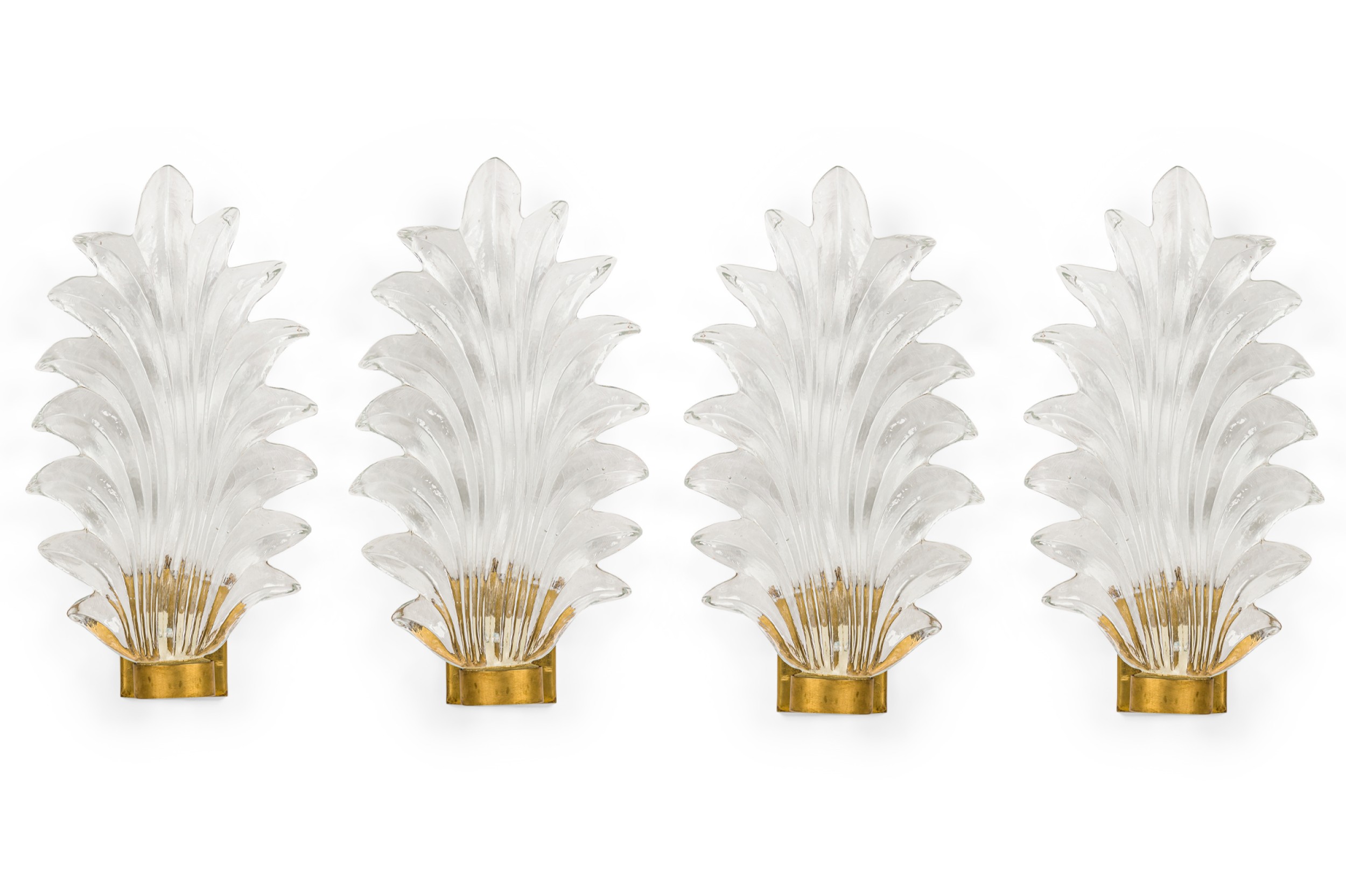 Set of 4 italian mid century wall sconce