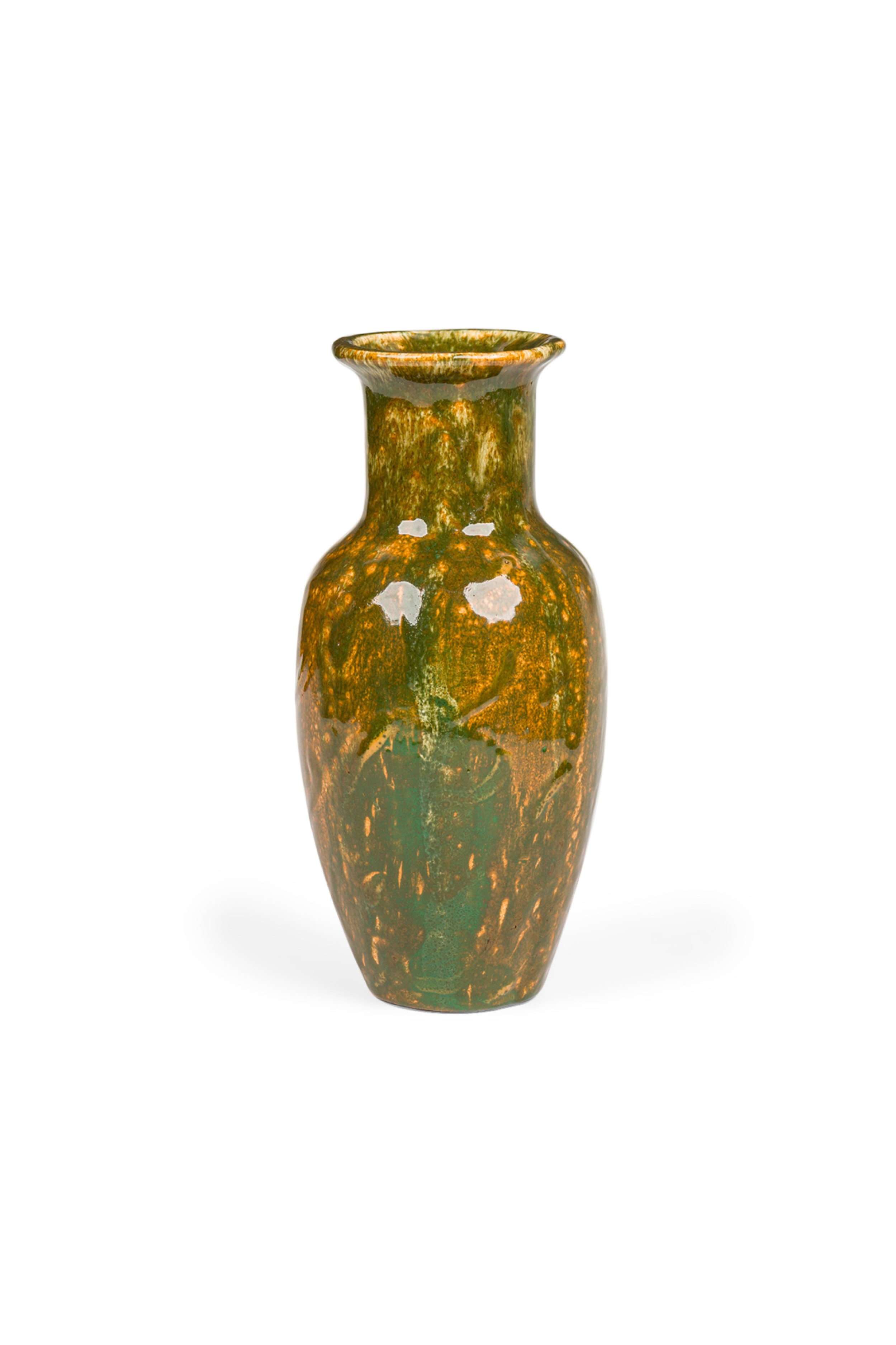 Japanese green ceramic vase 