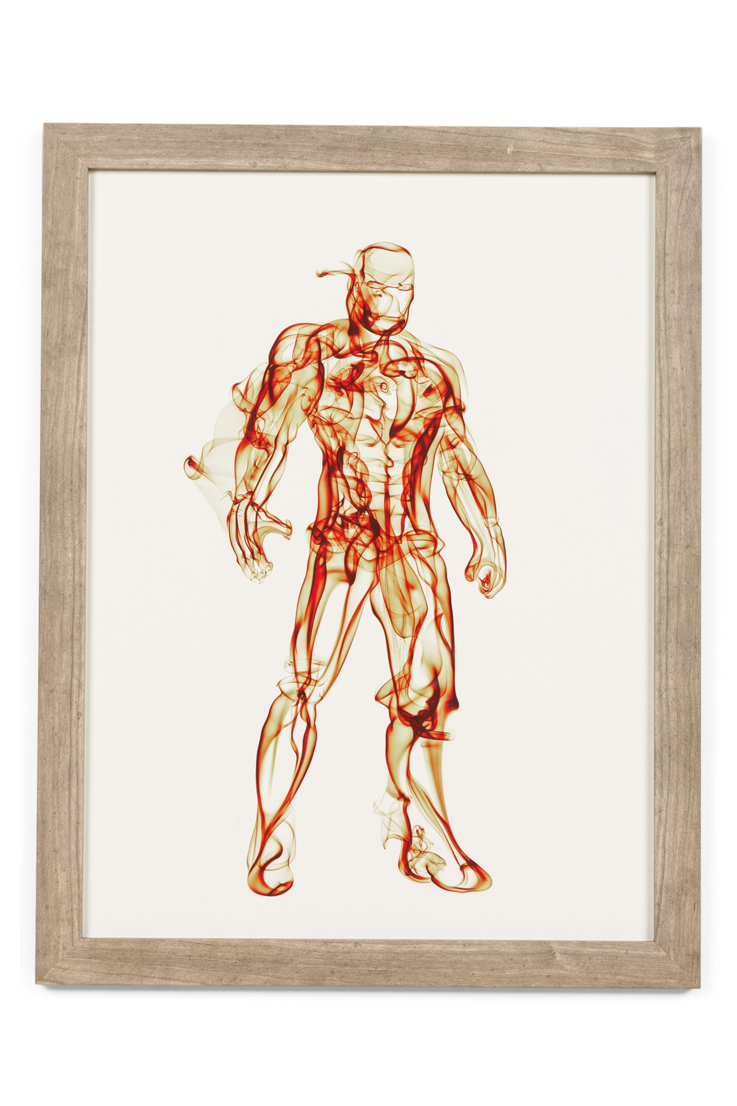 American contemporary superhero smoke poster of ironman 