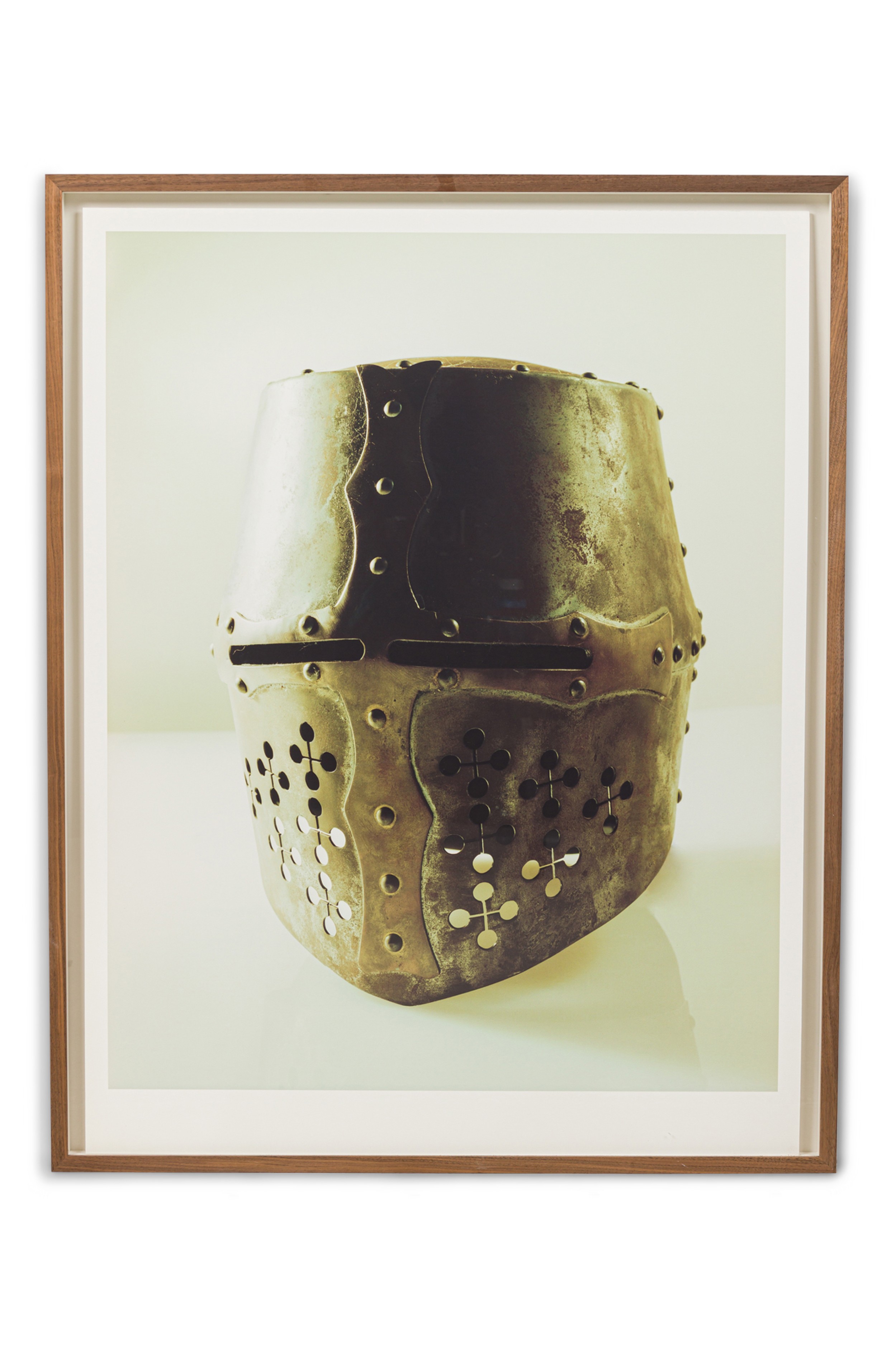 American Contemporary photograph from the Objects of Life Series Medieval Helmet Replica