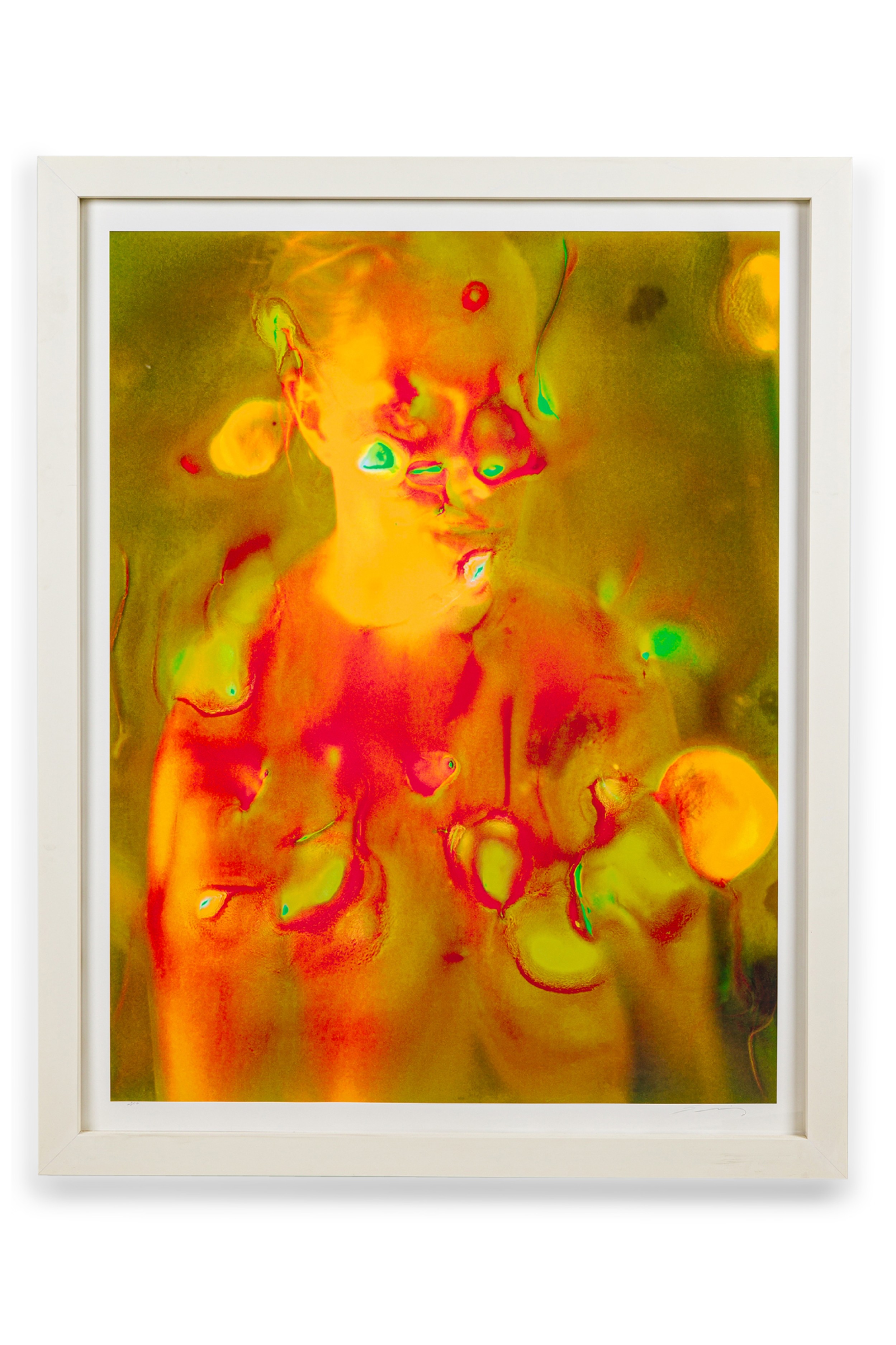 American Contemporary Framed Photograph Titled Polaroid Series Orange