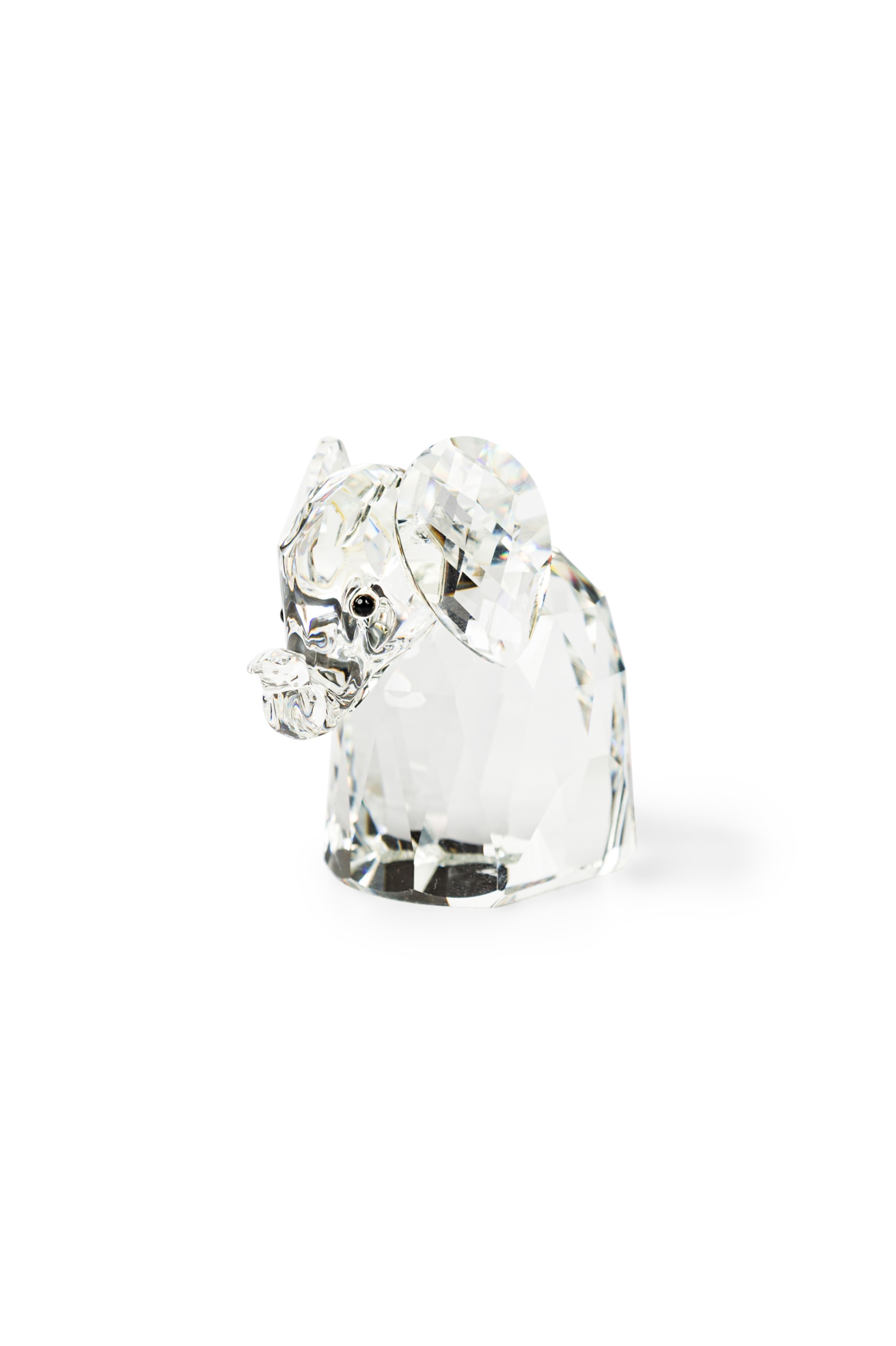 American contemporary swarovski cut crystal elephant figurine 