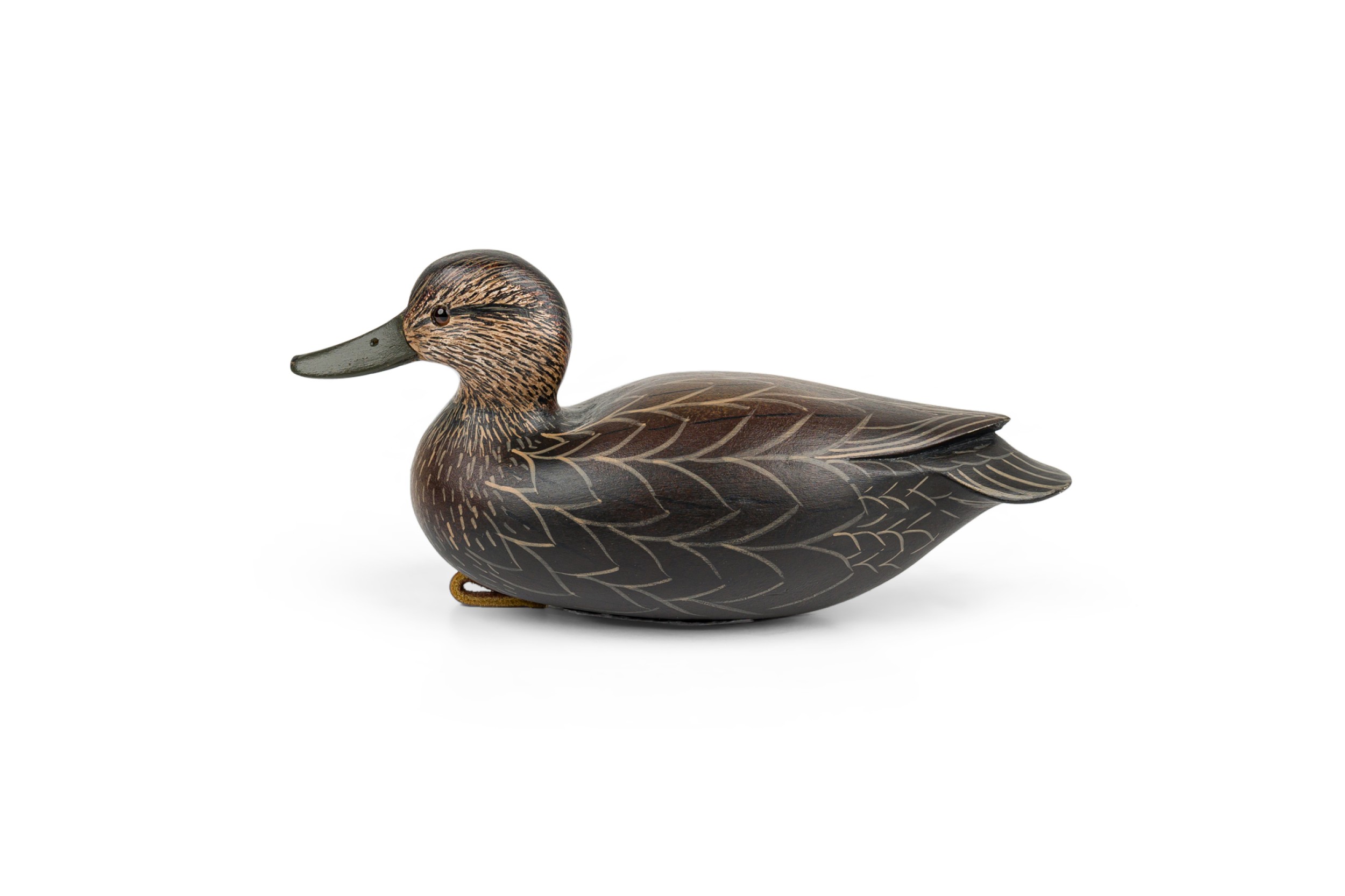 American country wooden decoy duck 