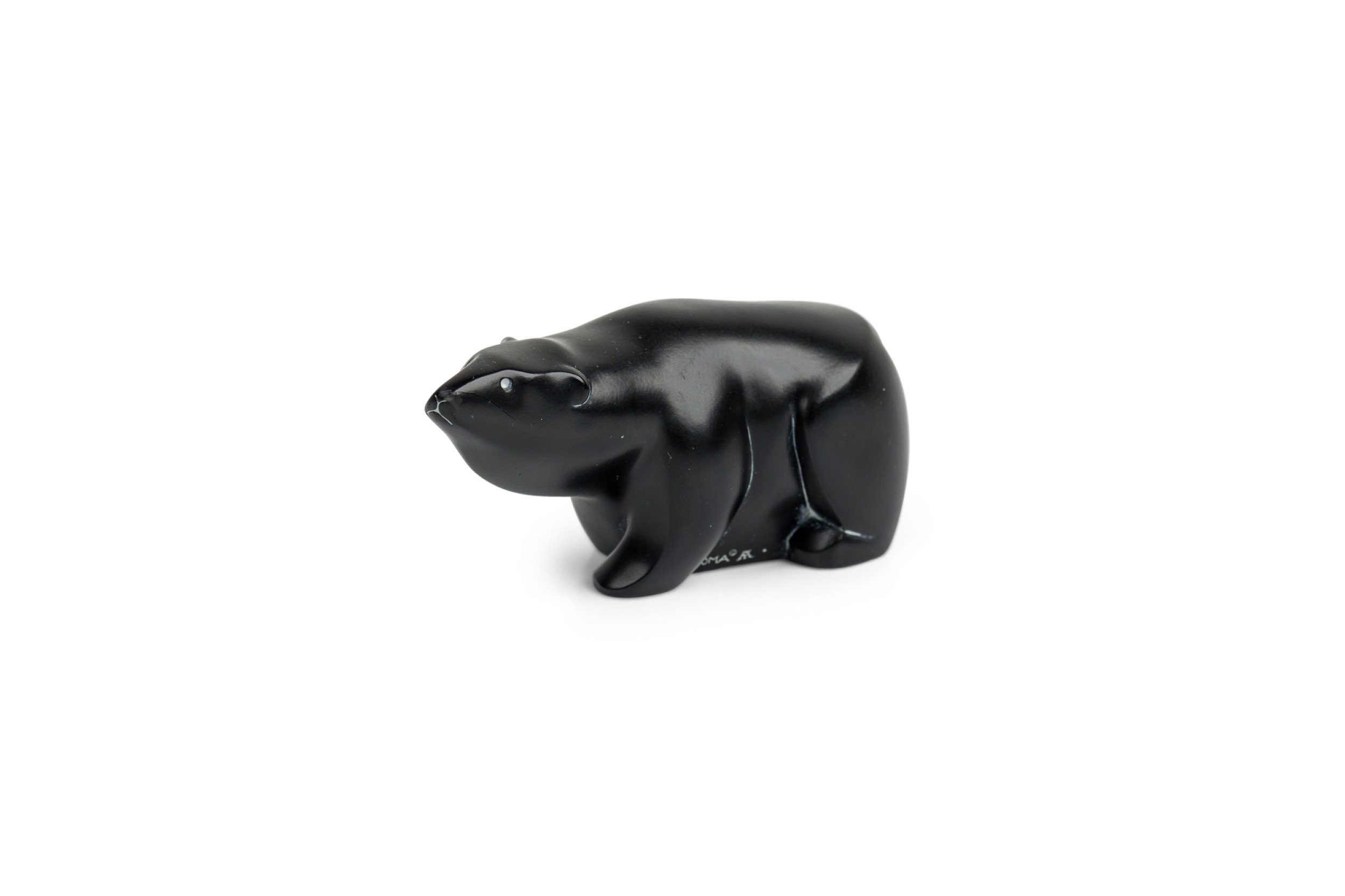 American country carved wooden black bear