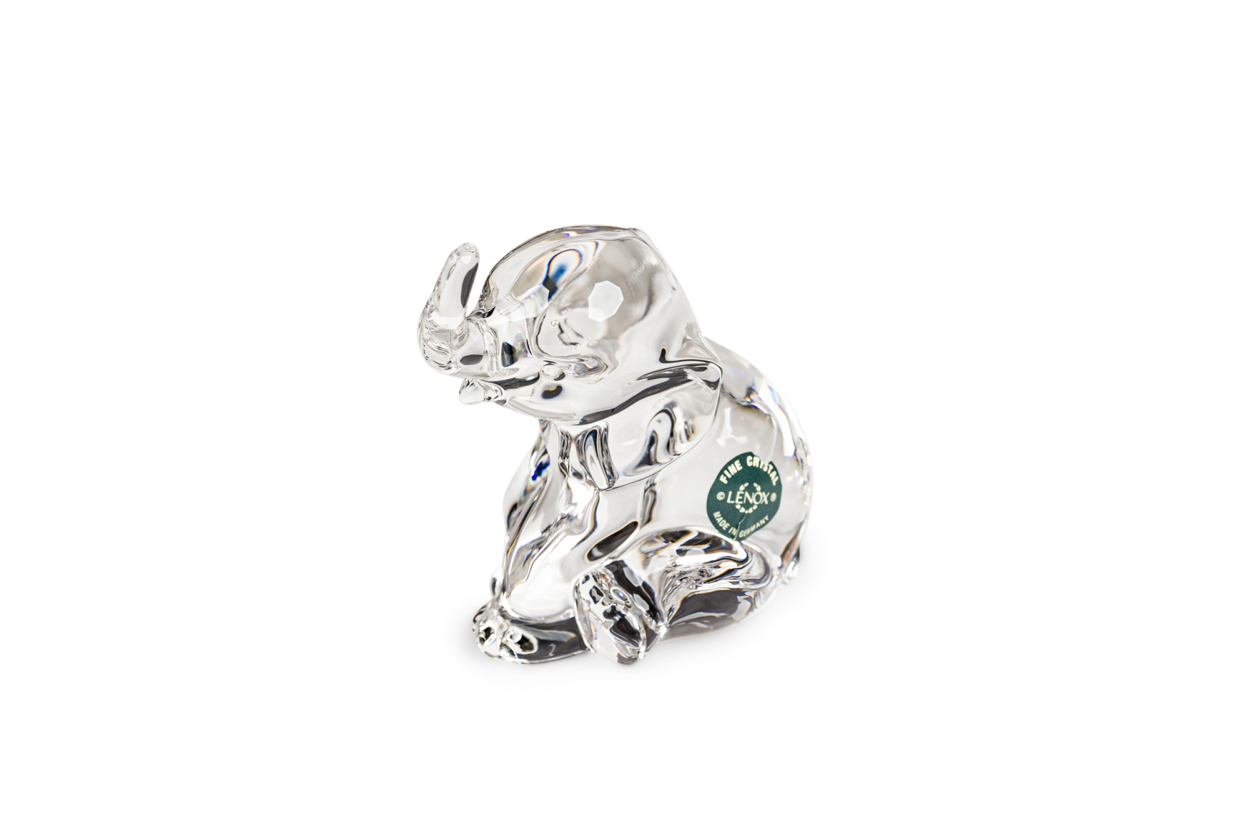German small crystal elephant figurine 