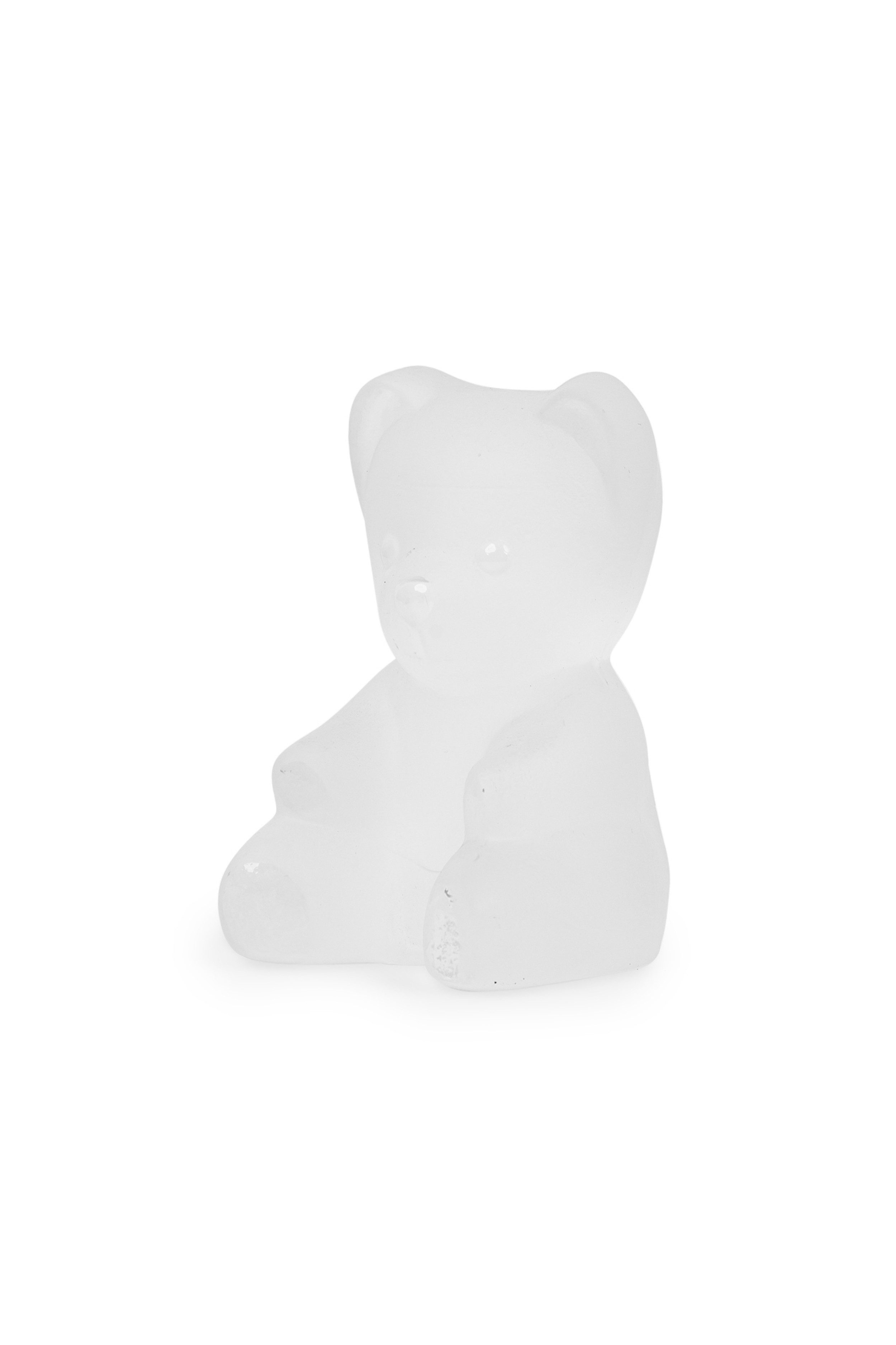 Continental contemporary frosted glass teddy bear figurine 