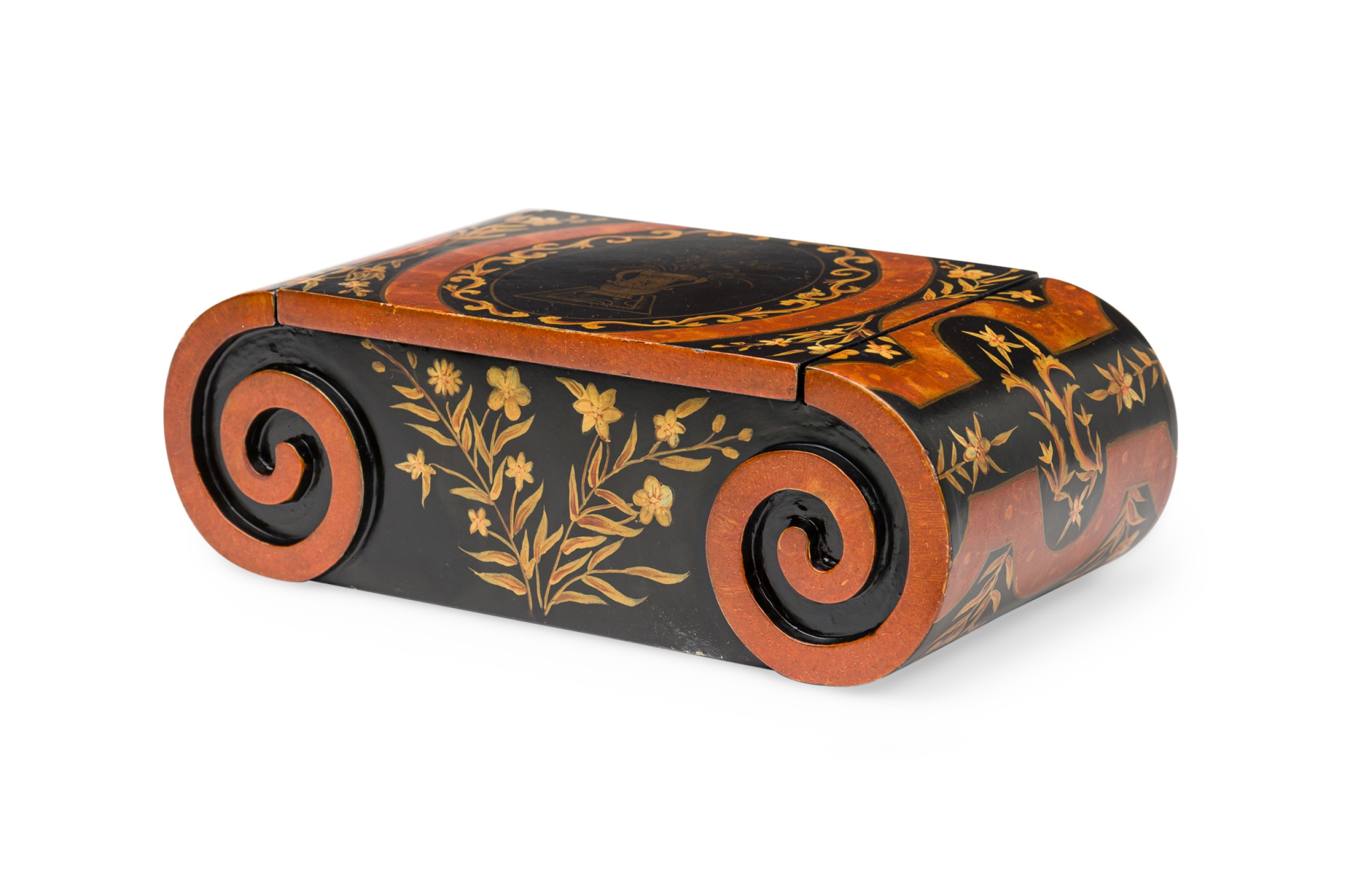 Vintage asian decorative box lidded