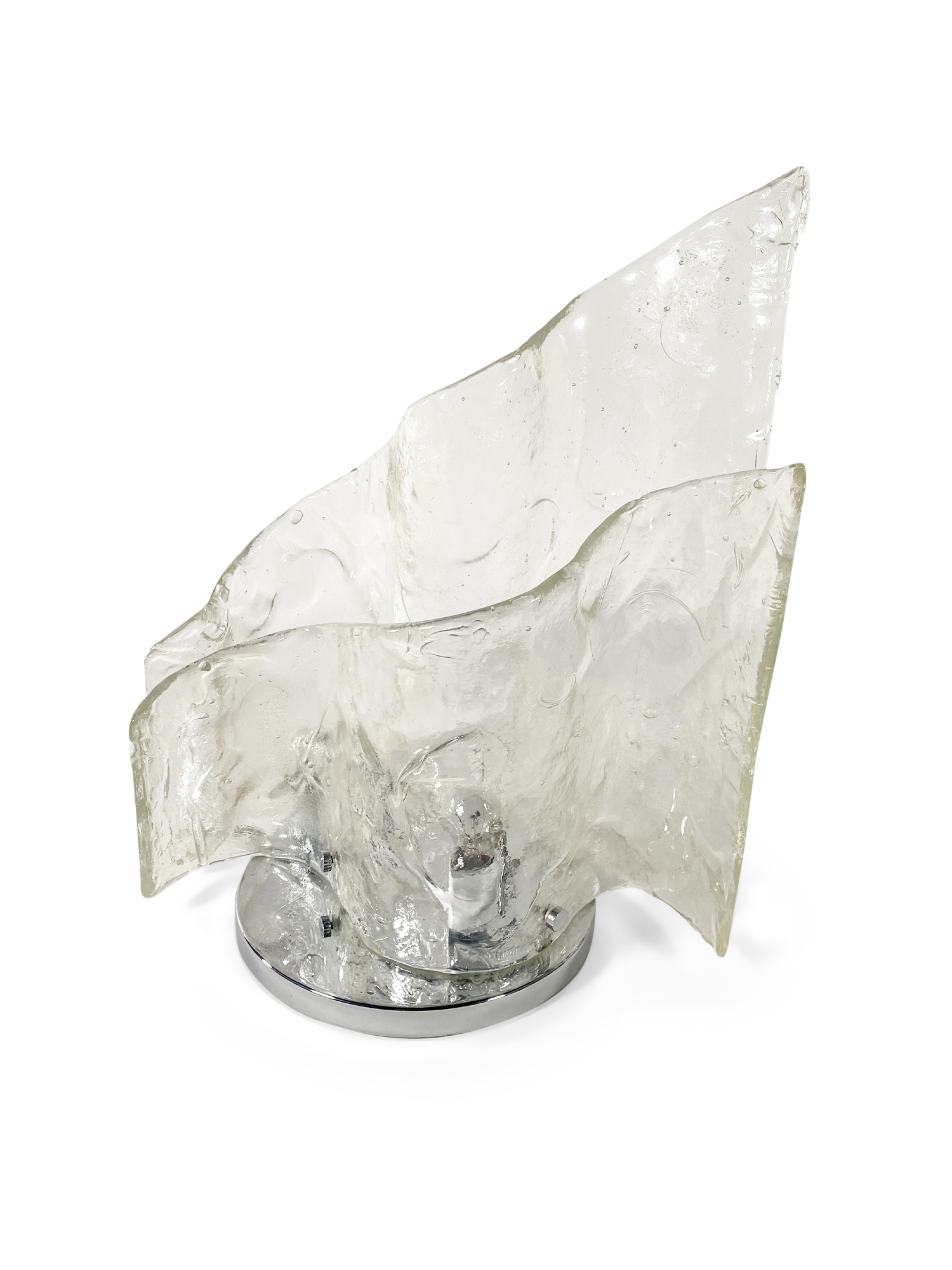 Carlo nason italian mid century brutalist table lamp 