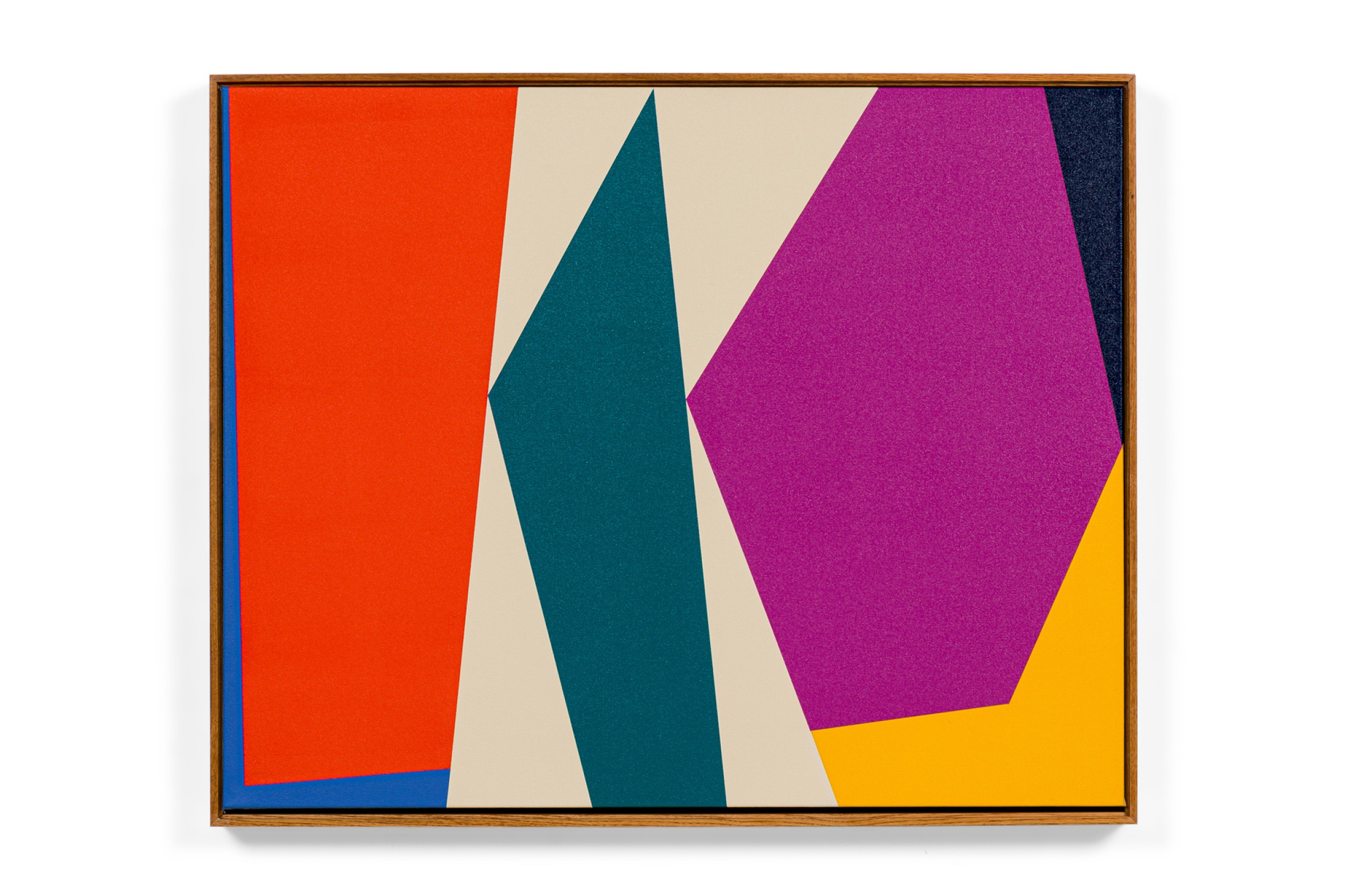 Larry bentley contemporary abstract framed acrylic on canvas painting titled totality 