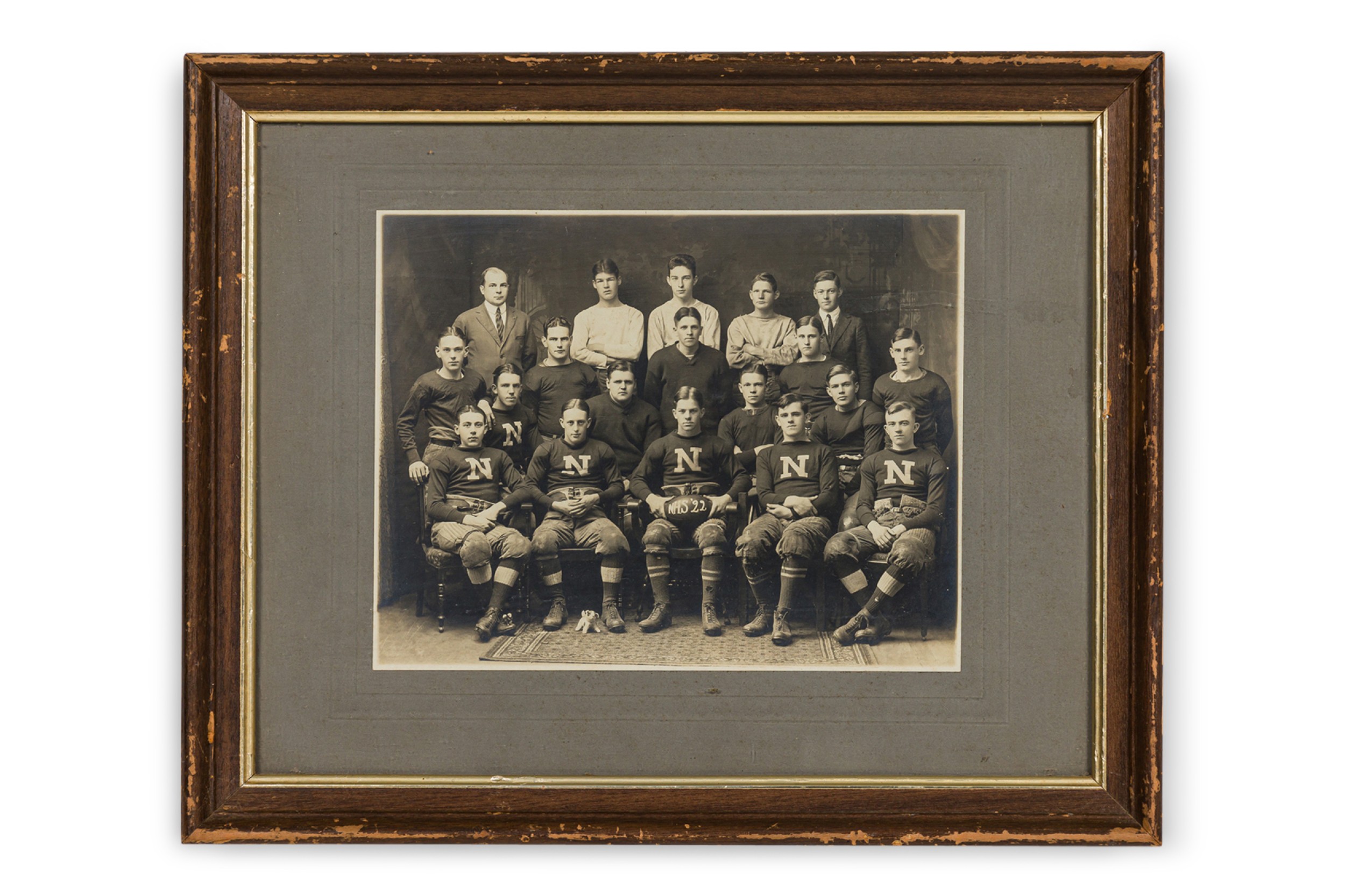 American vintage football NHS 22 photograph