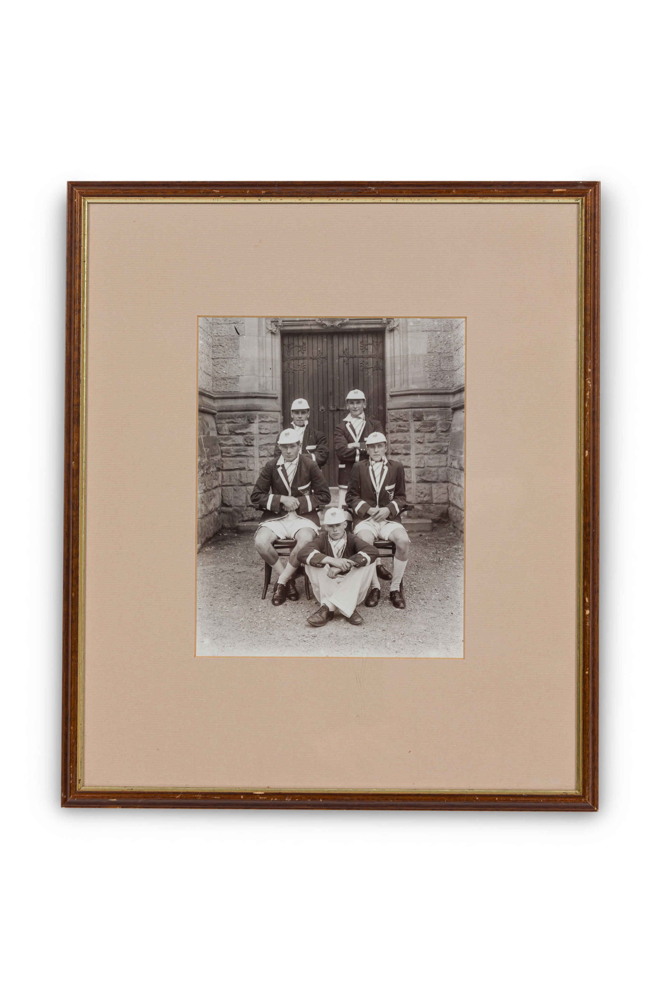 American vintage tennis team photograph