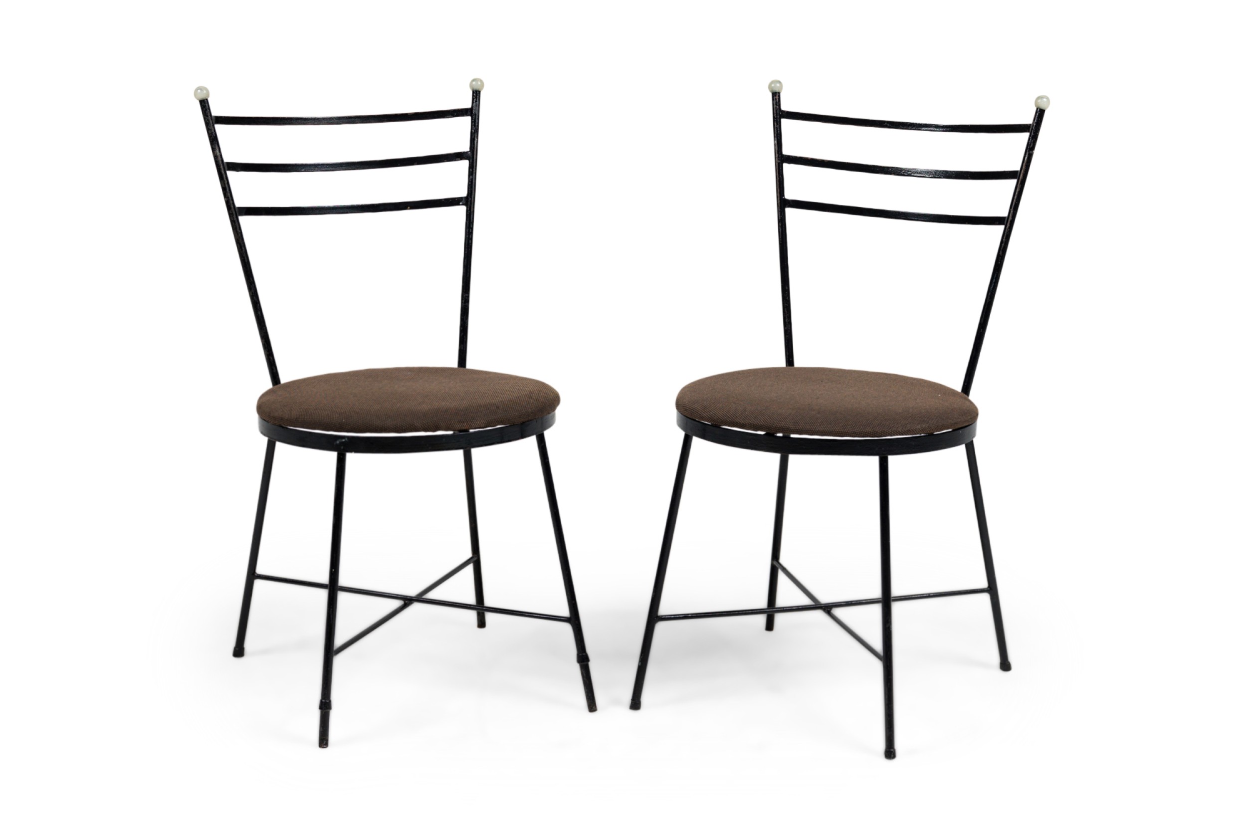 American Mid Century Atomic Age Style Cast Iron Chair 