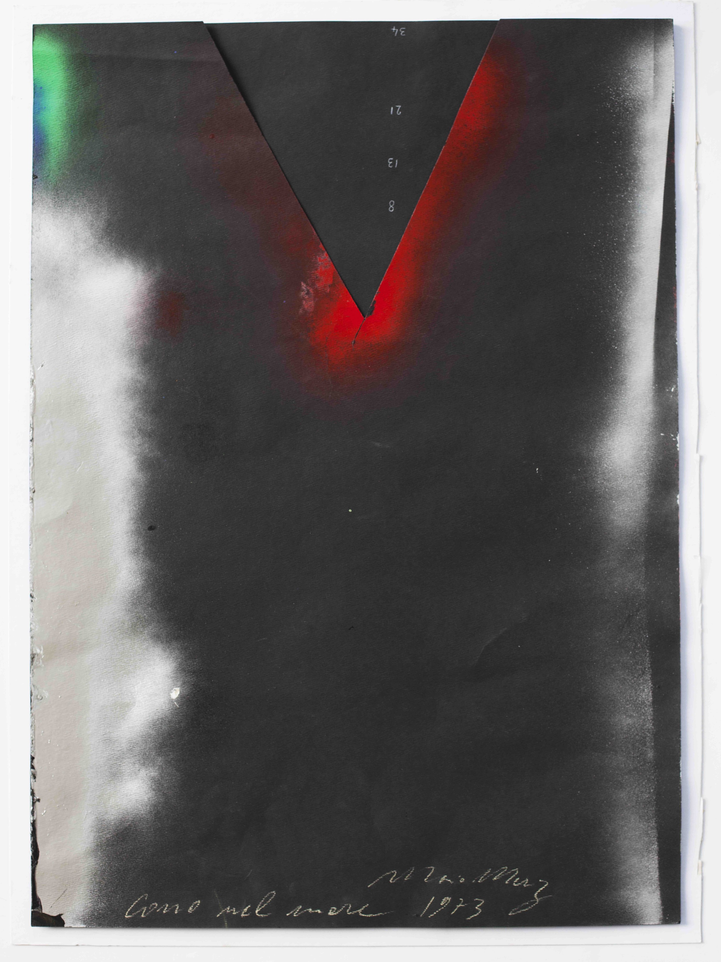 Mario merz cono nel mare 1973