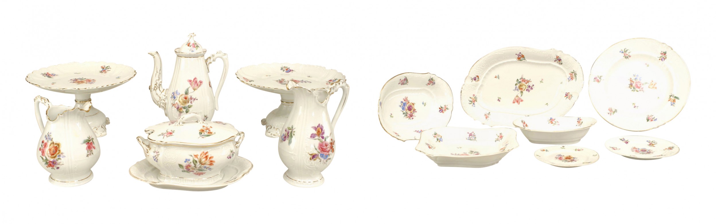 Continental german porcelain dinner service 1