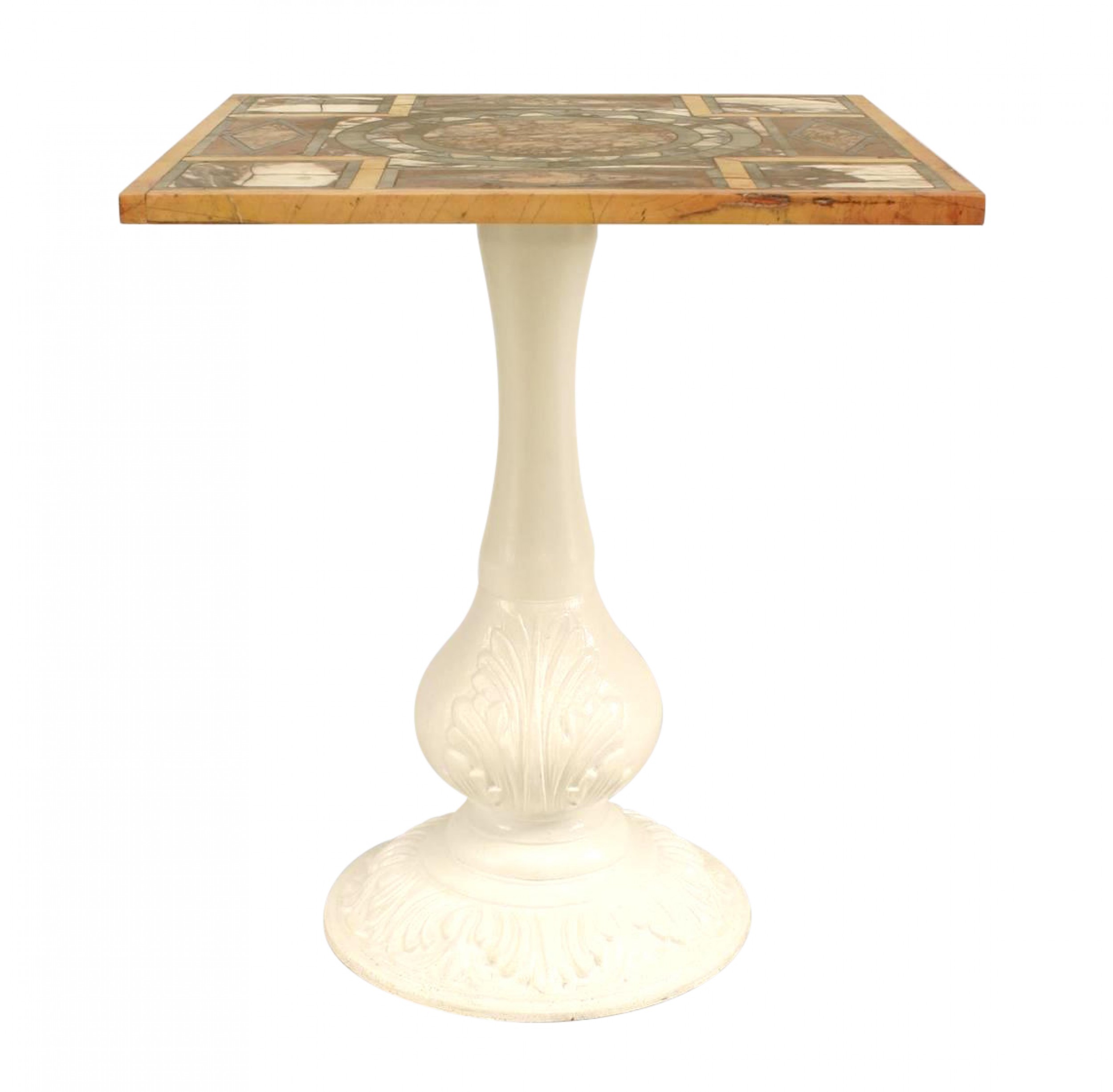 Italian neo classic marble end table 3