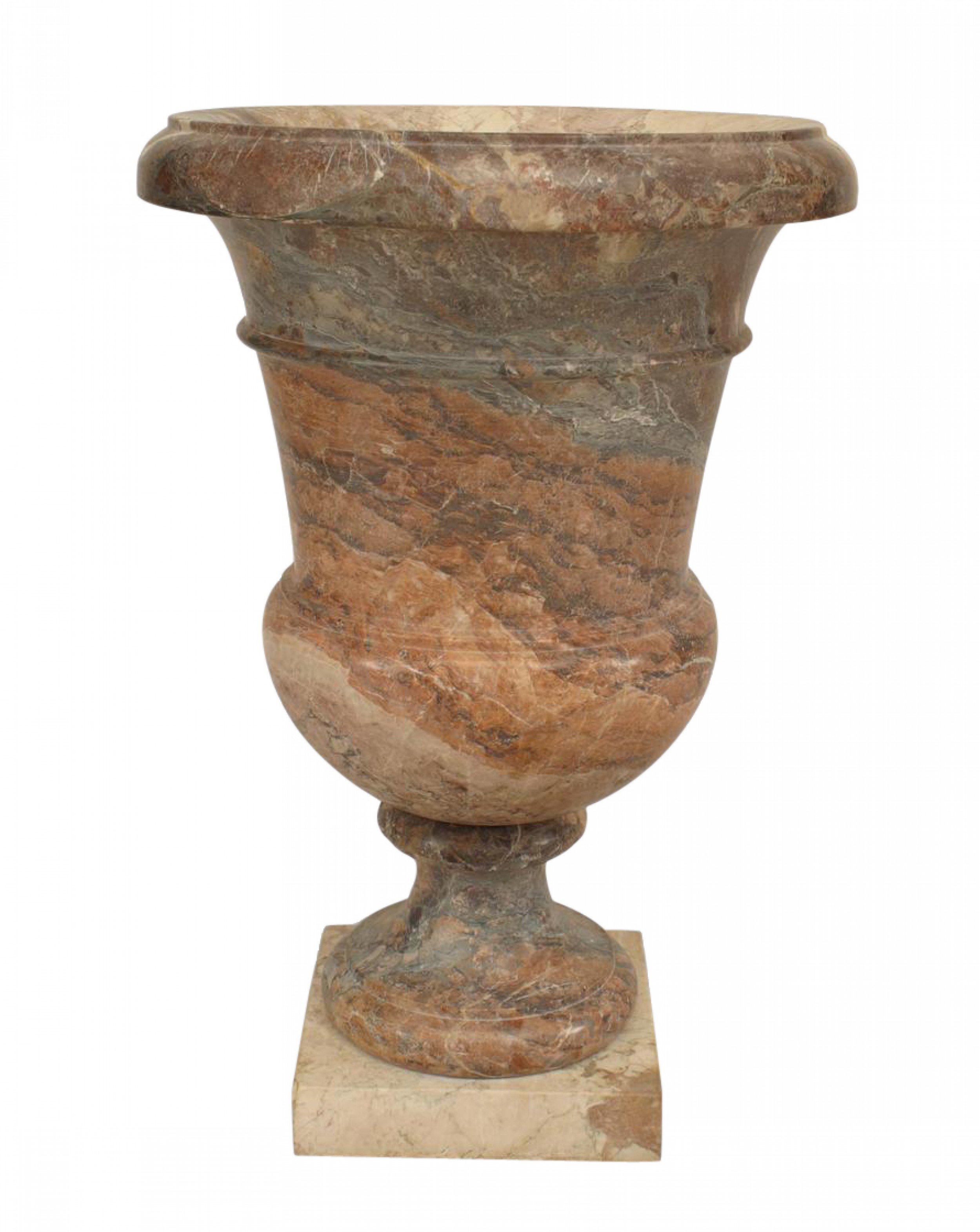Neo classical veined marble urn 1