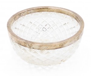 French victorian cut crystal bowl