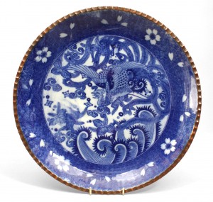 Chinese blue and white porcelain charger
