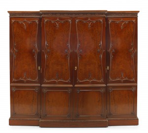 English victorian mahogany armoire