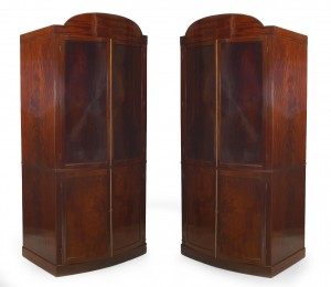 English regency mahogany cabinets
