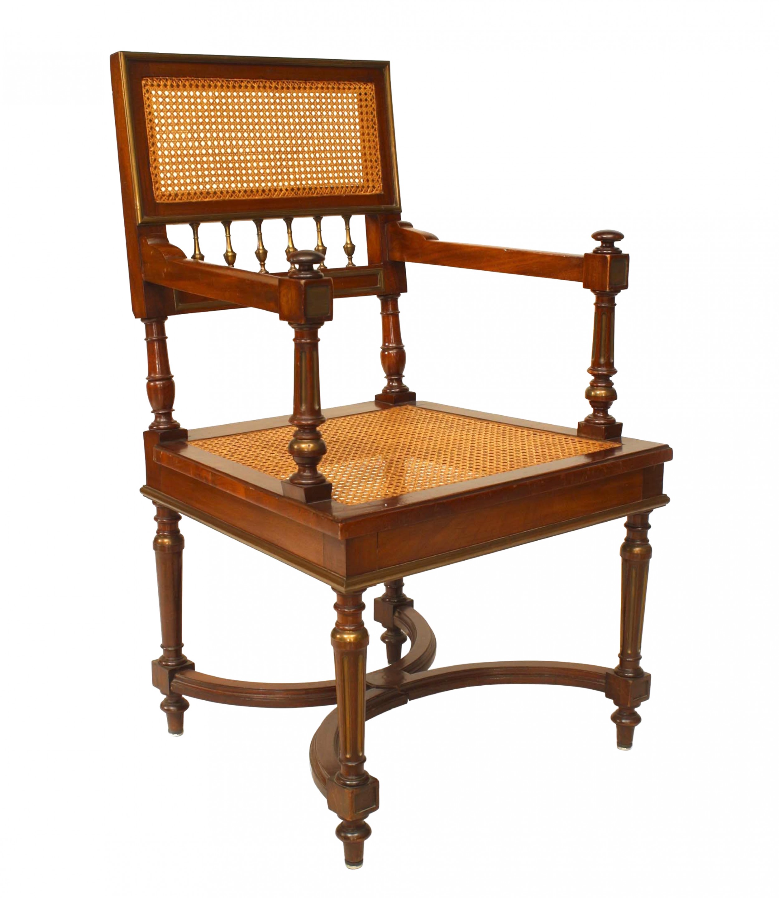 French louis xvi mahogany arm chair